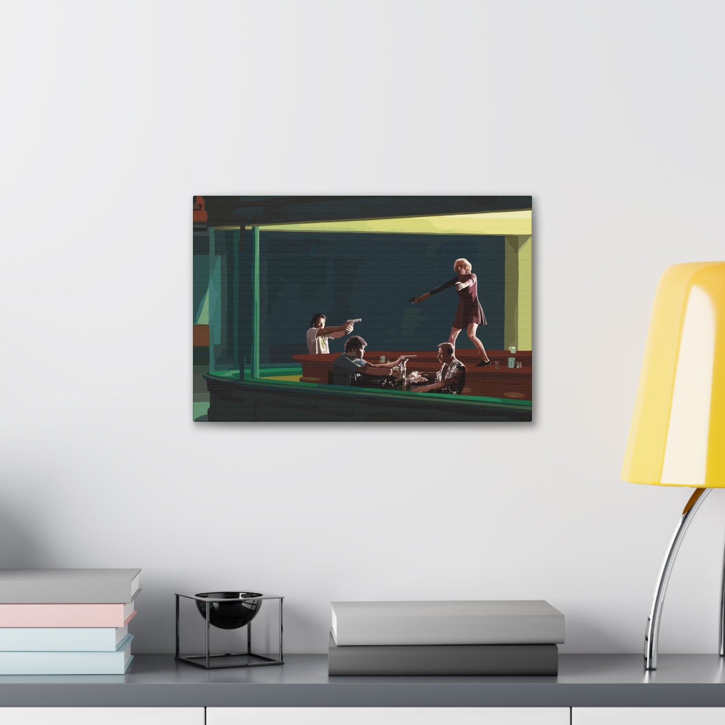 Pulp Nighthawks Canvas Gallery Wraps