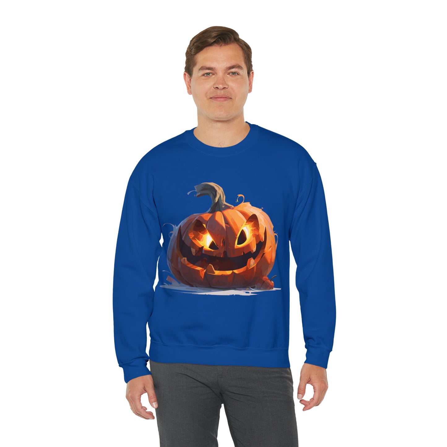 Halloween Pumpkin Crewneck Sweatshirt