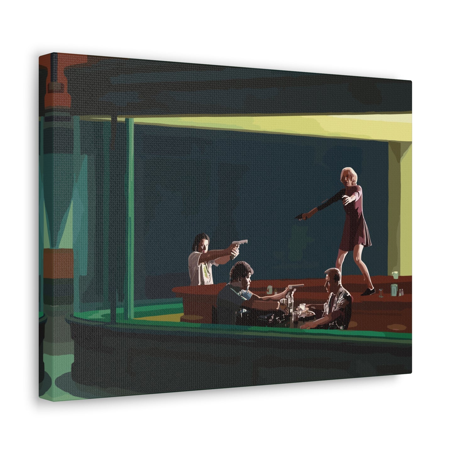 Pulp Nighthawks Canvas Gallery Wraps