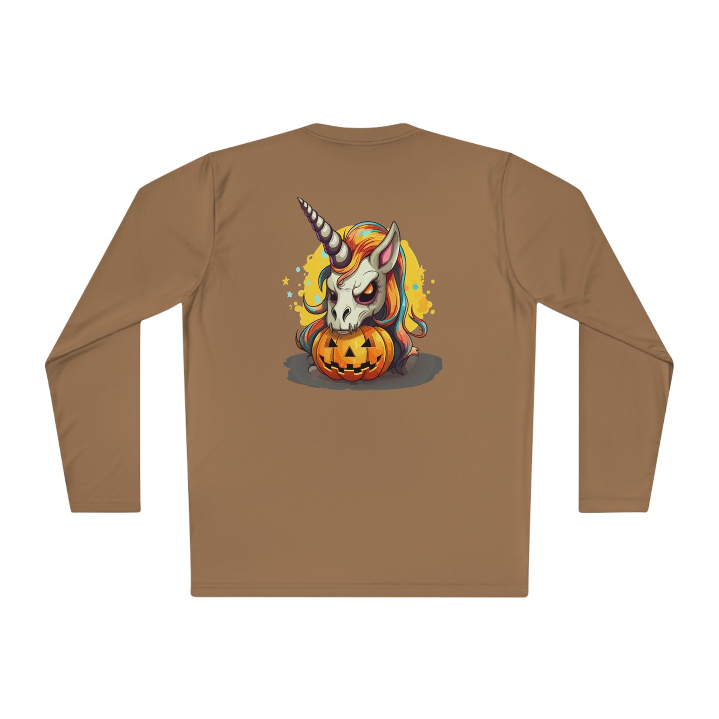 Halloween Scary Unicorn Unisex Lightweight Long Sleeve Tee