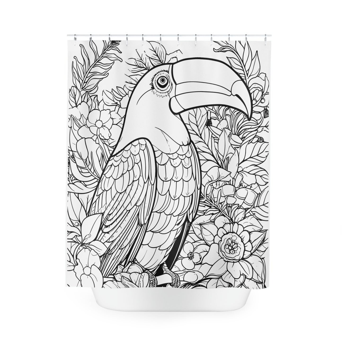 Toucan Pen & Ink Art Shower Curtain