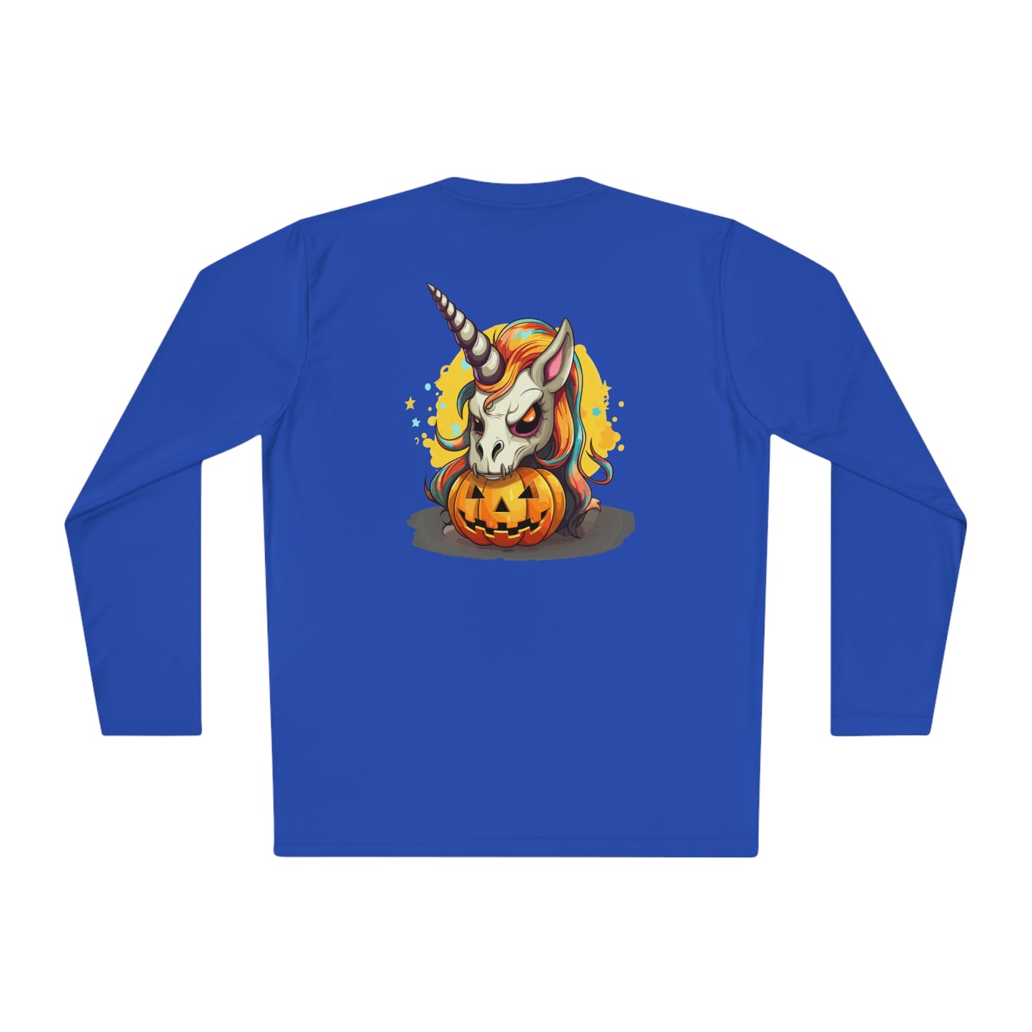 Halloween Scary Unicorn Unisex Lightweight Long Sleeve Tee