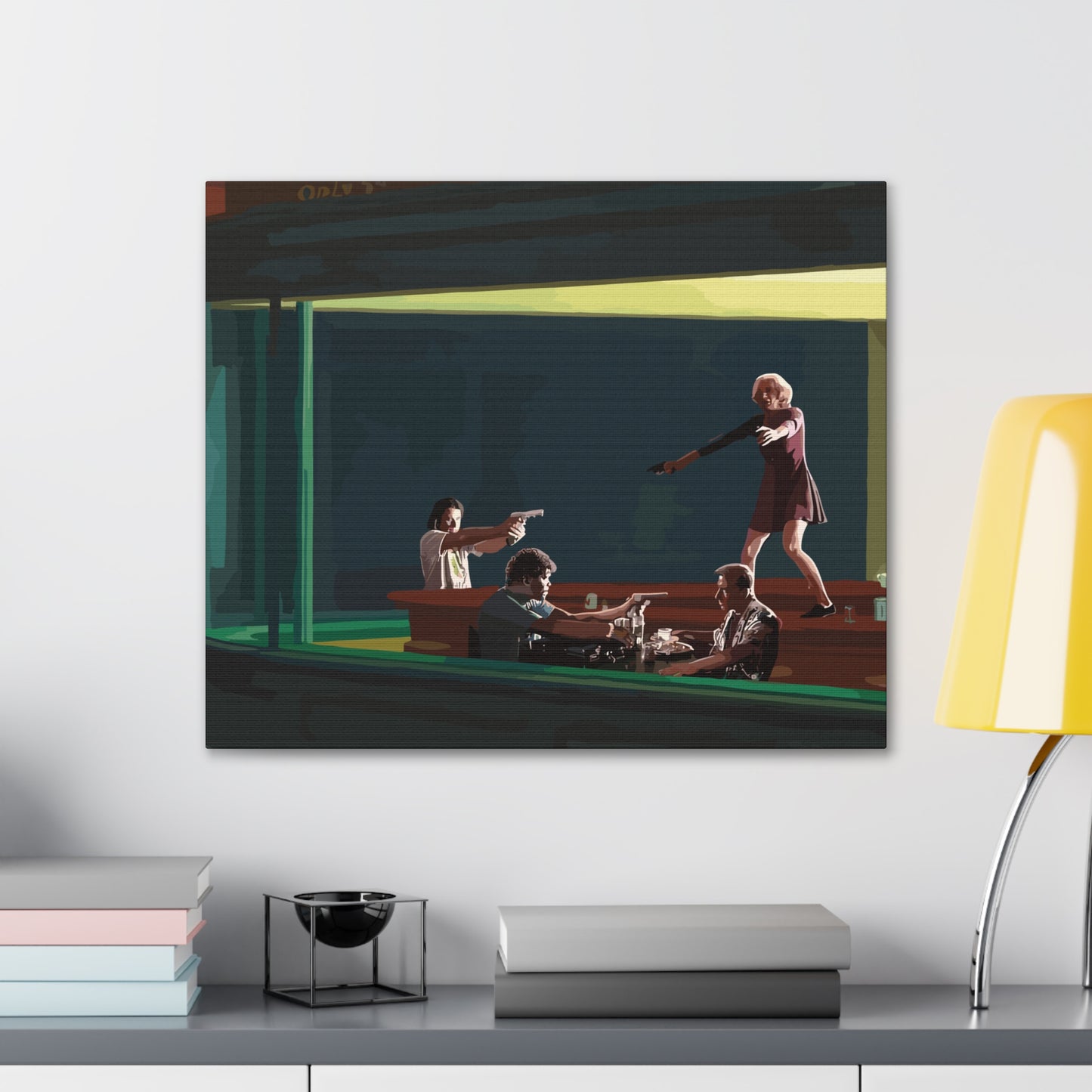 Pulp Nighthawks Canvas Gallery Wraps