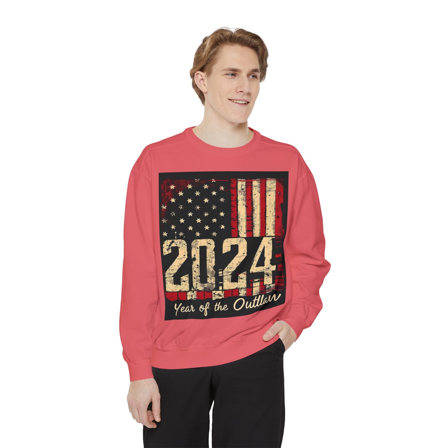 2024 Year of the Outlaw Unisex Garment-Dyed Sweatshirt