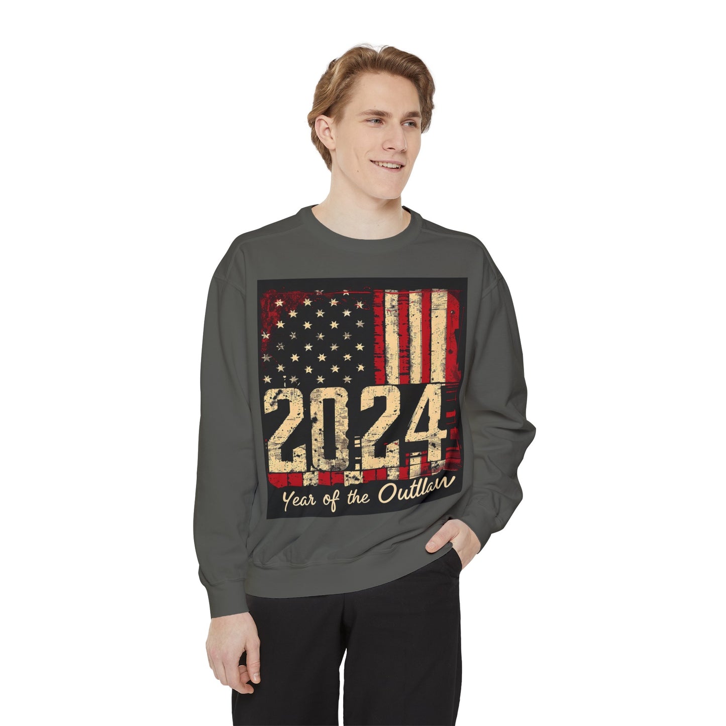 2024 Year of the Outlaw Unisex Garment-Dyed Sweatshirt