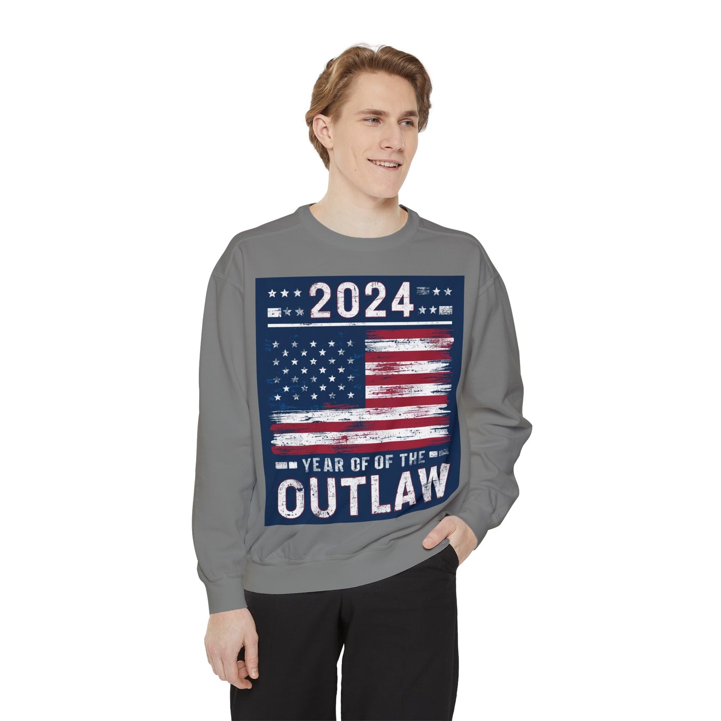 2024 Year of the Outlaw Unisex Garment-Dyed Sweatshirt