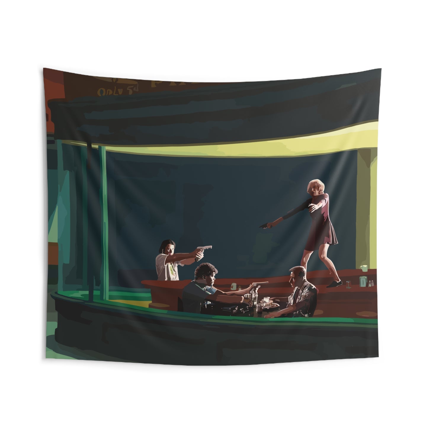 Pulp Nighthawks Whimsical Indoor Wall Tapestries