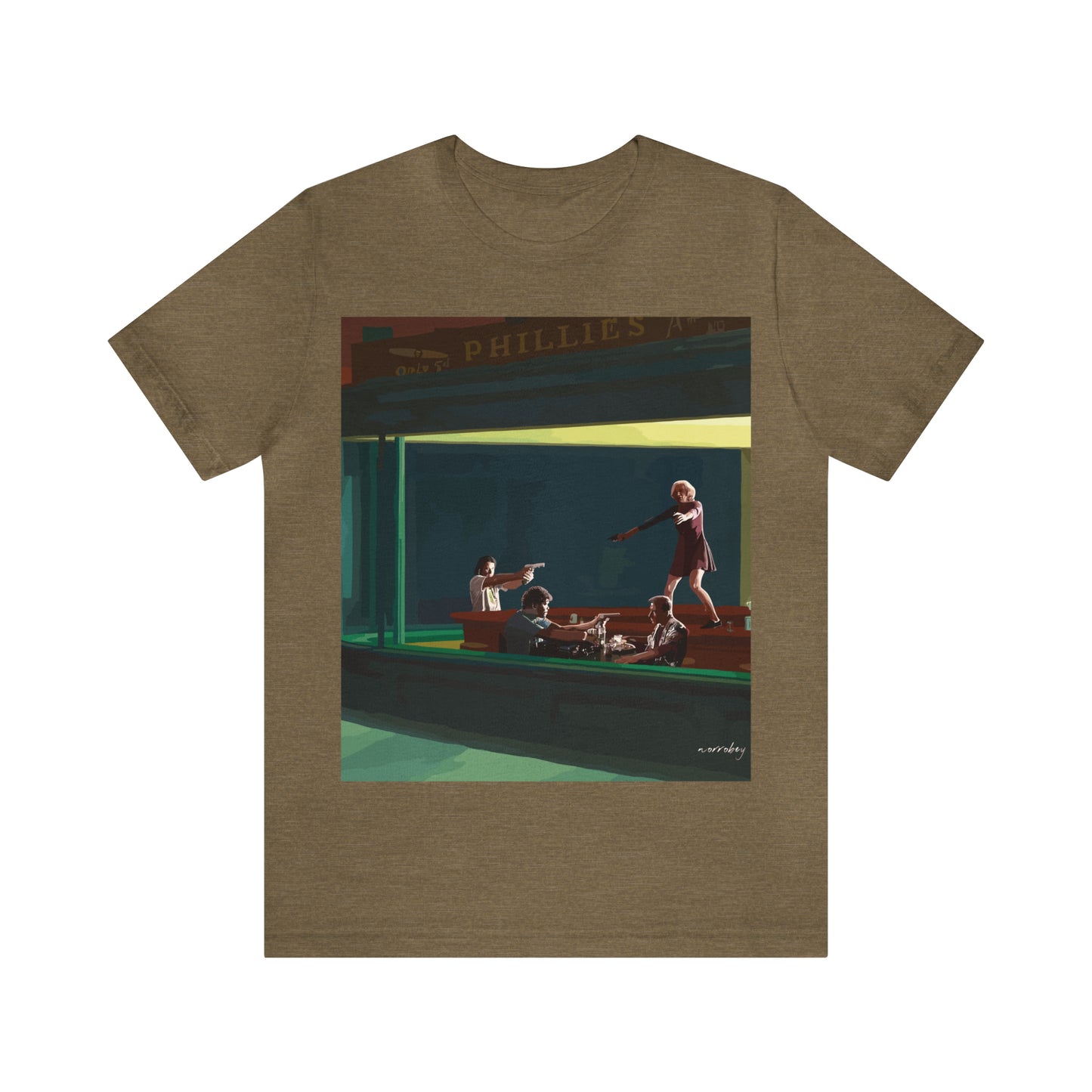 Pulp Nighthawks Whimsical T- Shirt