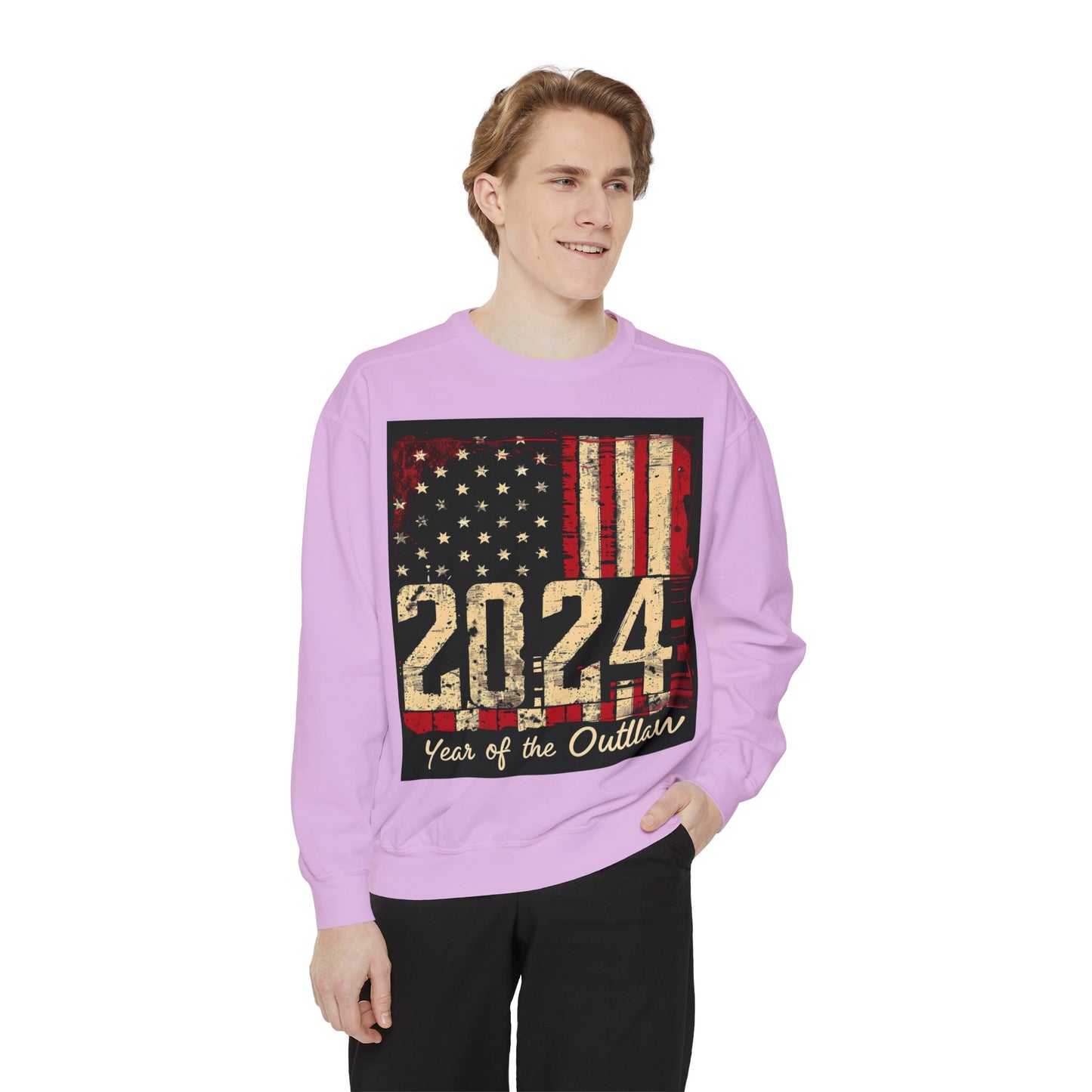 2024 Year of the Outlaw Unisex Garment-Dyed Sweatshirt