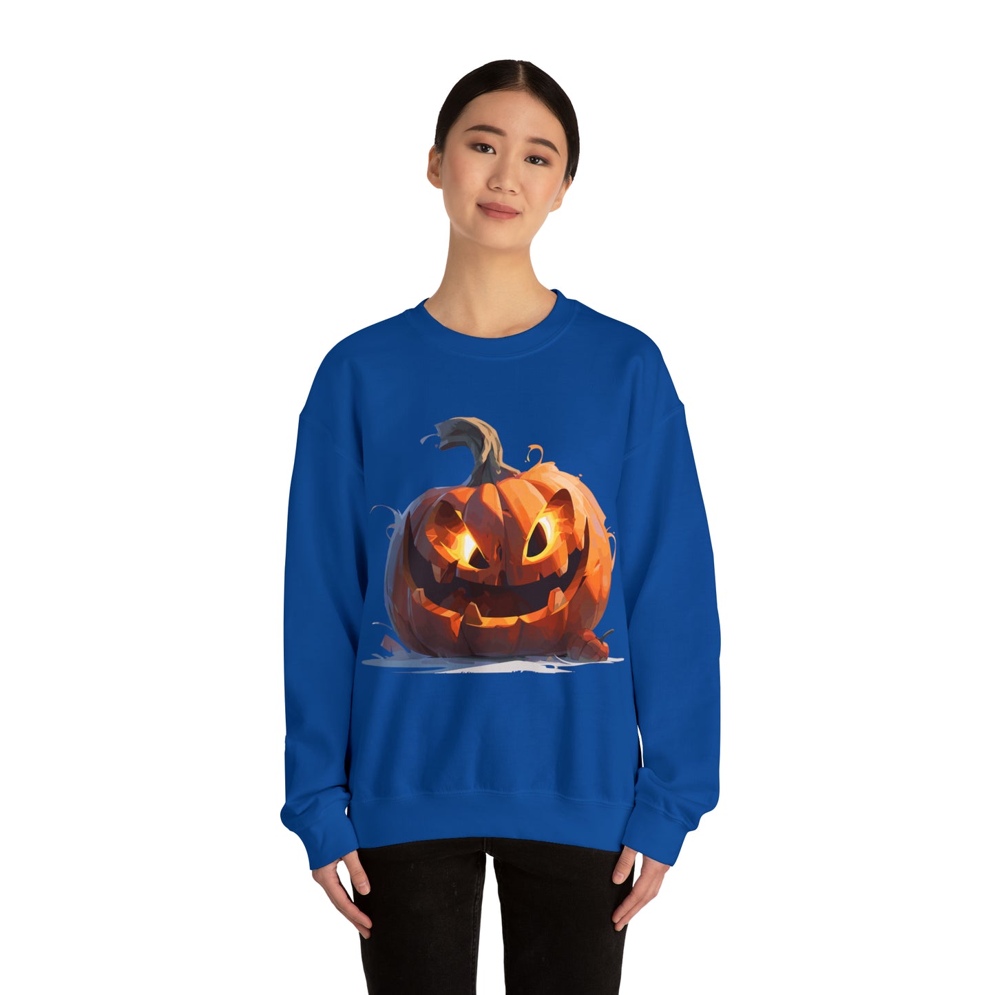 Halloween Pumpkin Crewneck Sweatshirt