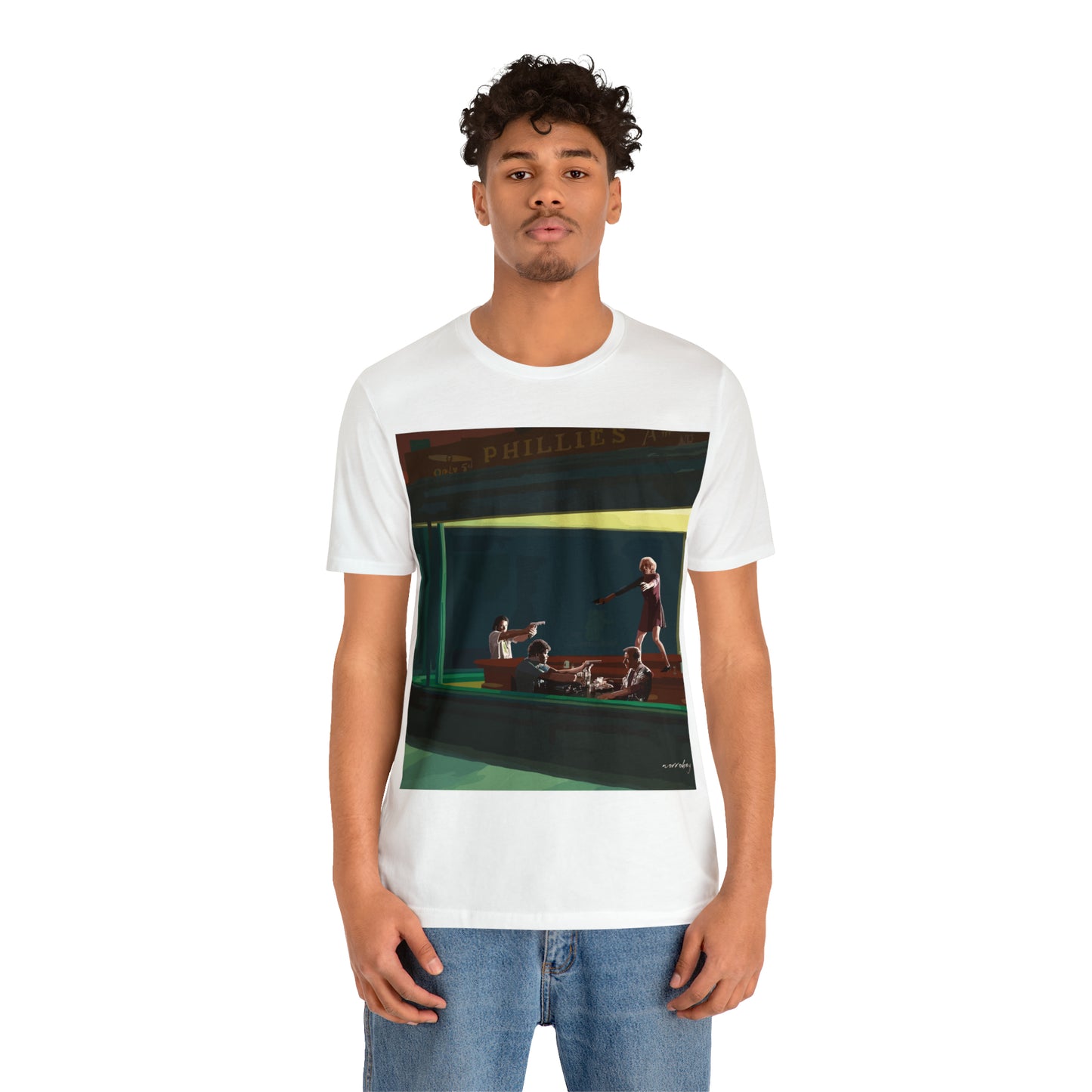 Pulp Nighthawks Whimsical T- Shirt