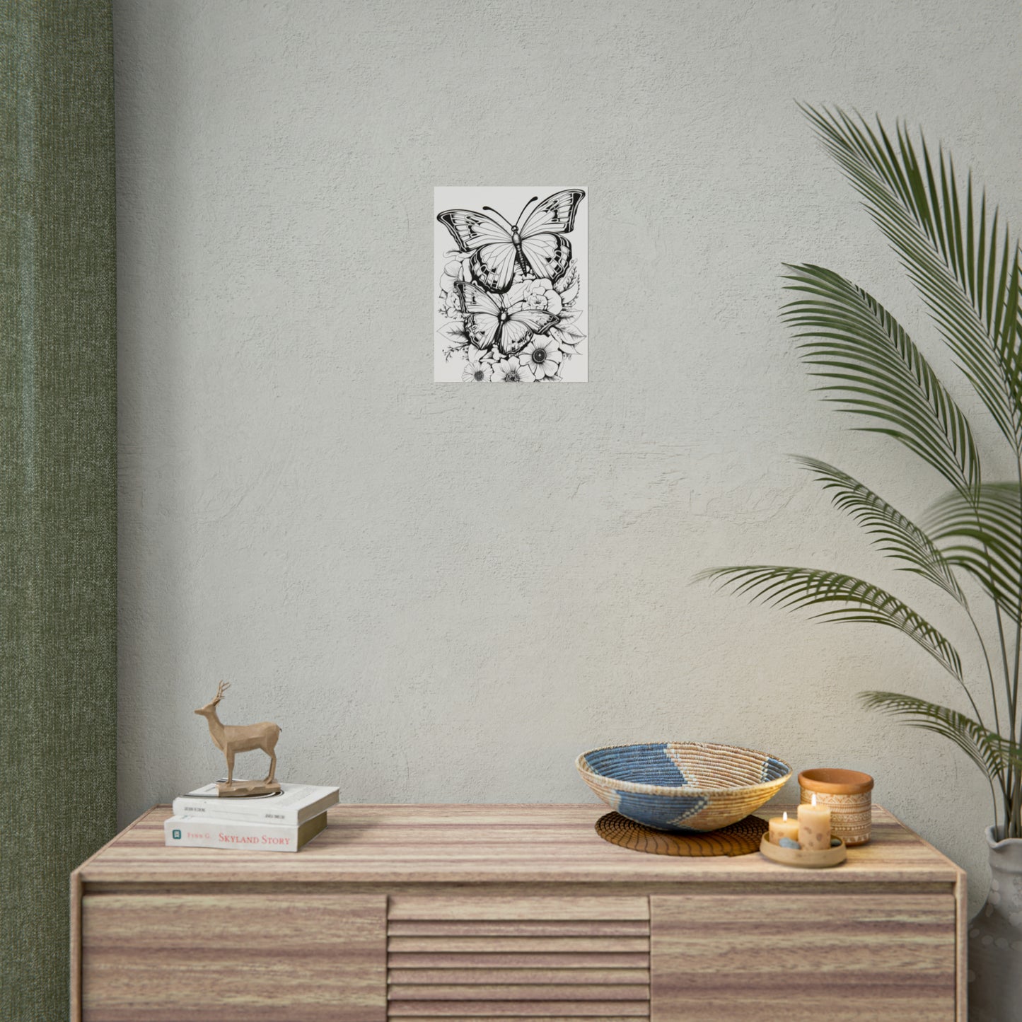 Butterfly Coloring Art Posters