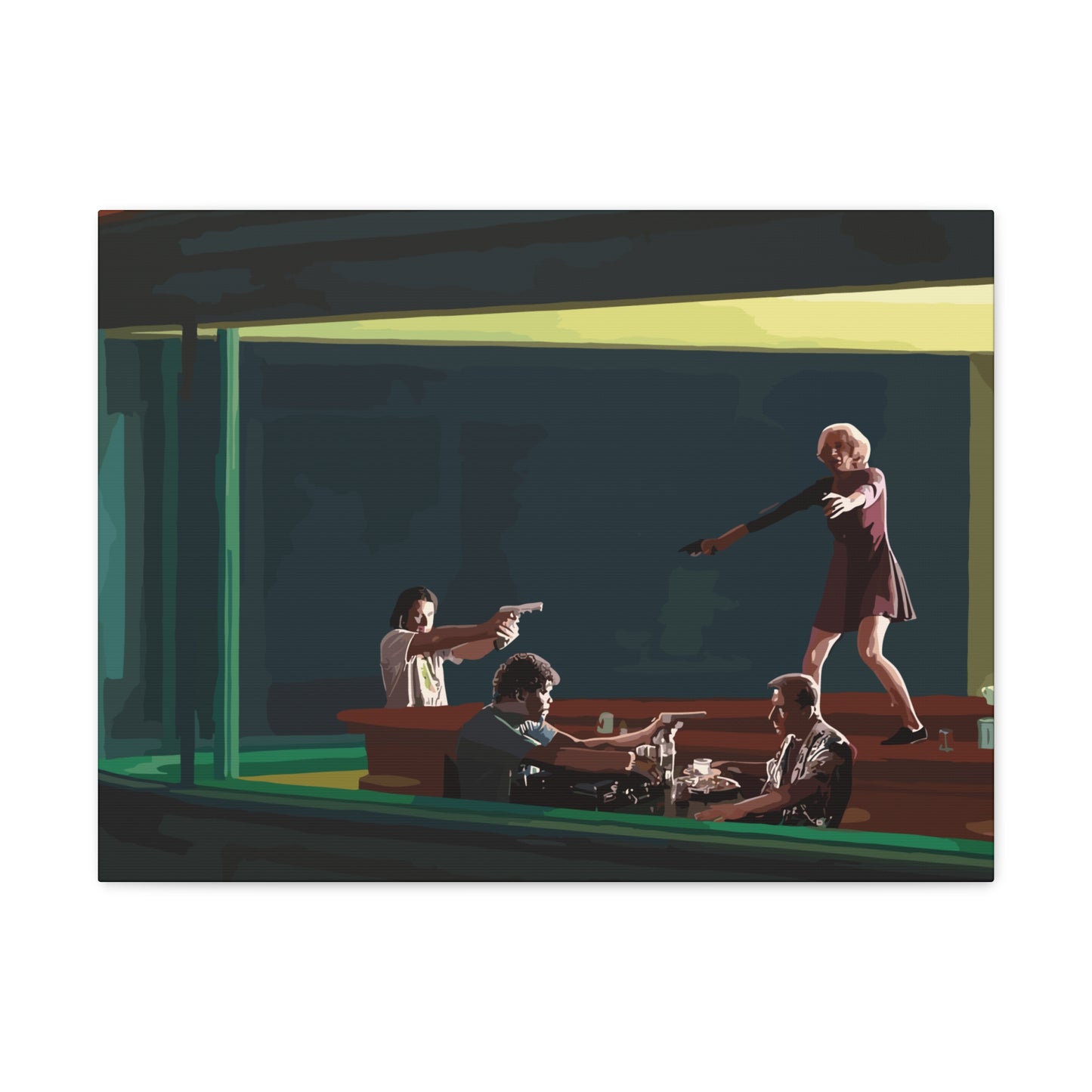 Pulp Nighthawks Canvas Gallery Wraps