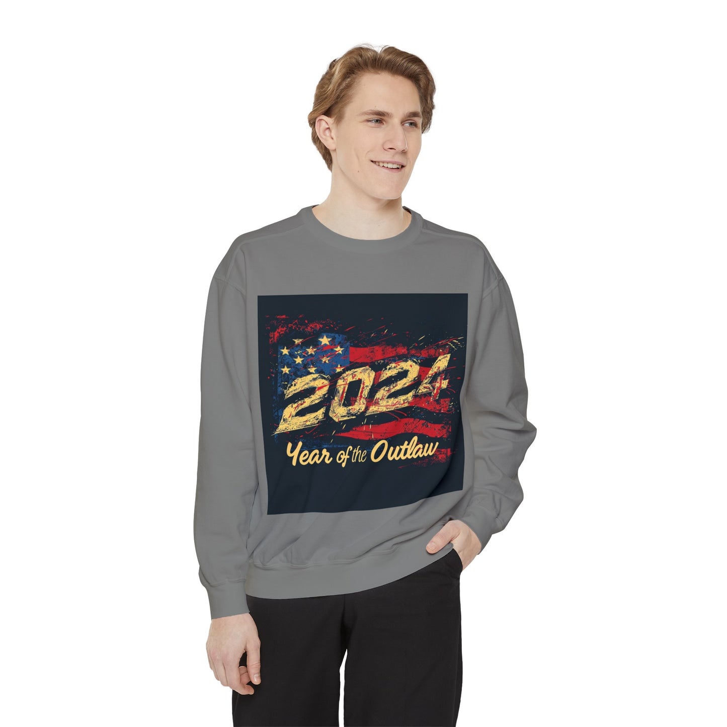 2024 Year of the Outlaw Unisex Garment-Dyed Sweatshirt