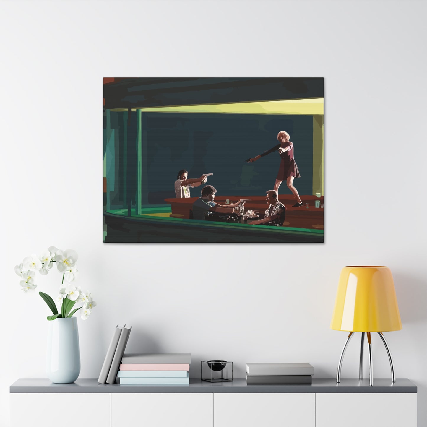 Pulp Nighthawks Canvas Gallery Wraps