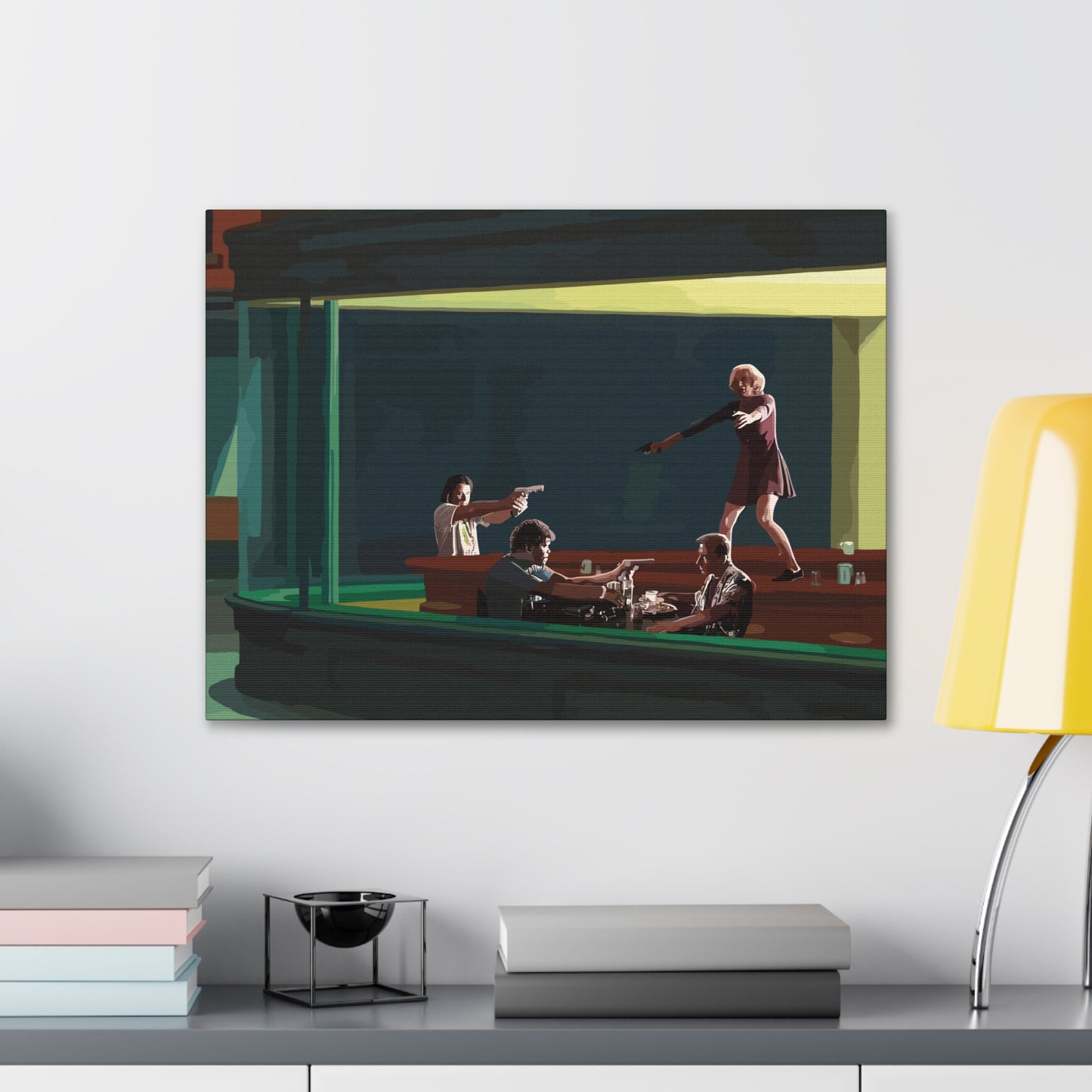 Pulp Nighthawks Canvas Gallery Wraps