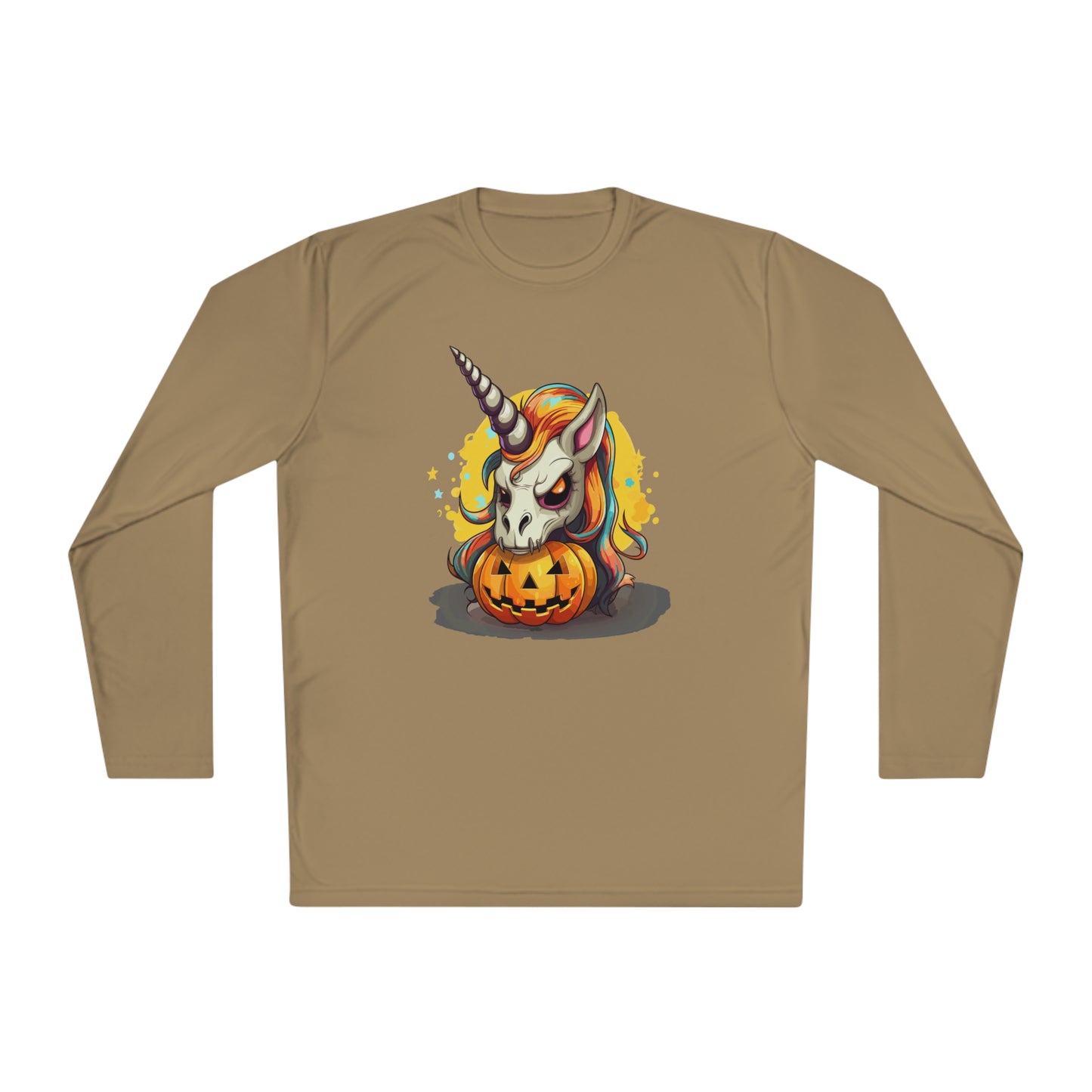 Halloween Scary Unicorn Unisex Lightweight Long Sleeve Tee