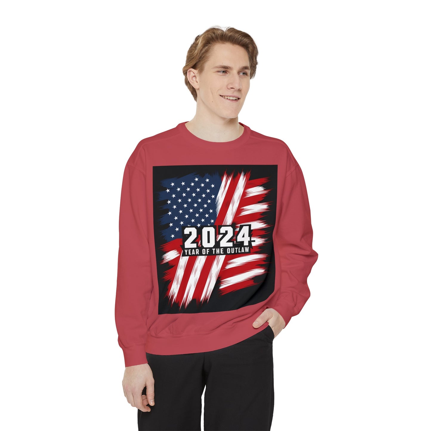 2024 Year of the Outlaw Unisex Garment-Dyed Sweatshirt