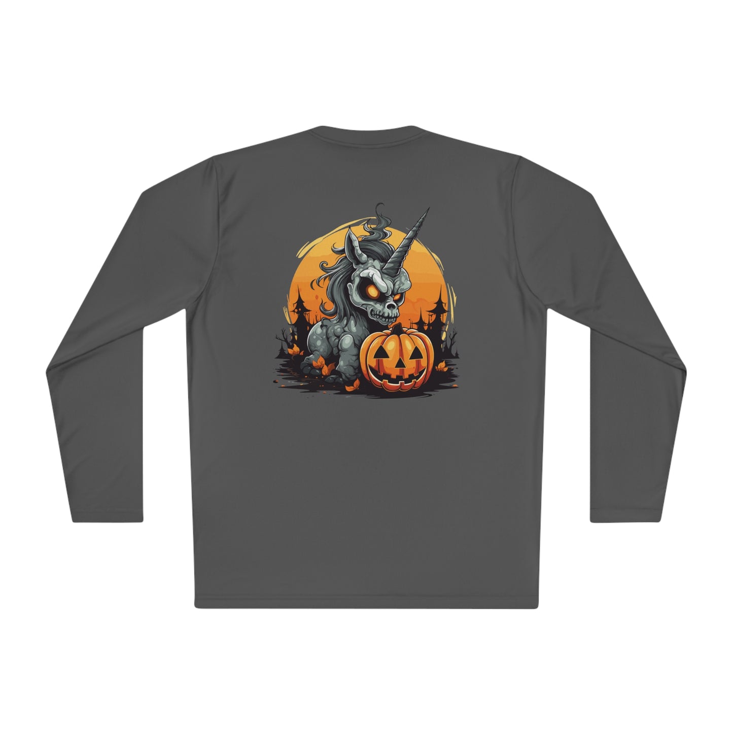 Halloween Scary Unicorn Unisex Lightweight Long Sleeve Tee