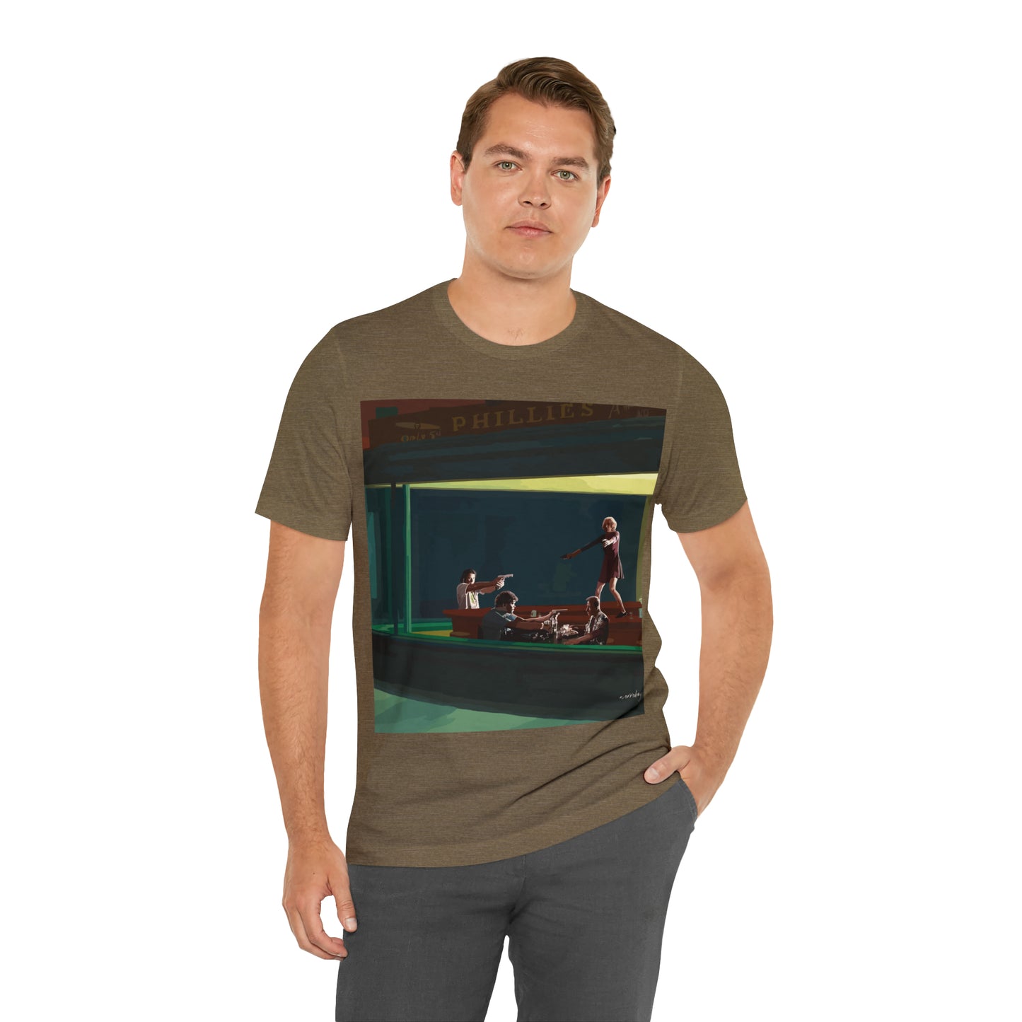 Pulp Nighthawks Whimsical T- Shirt