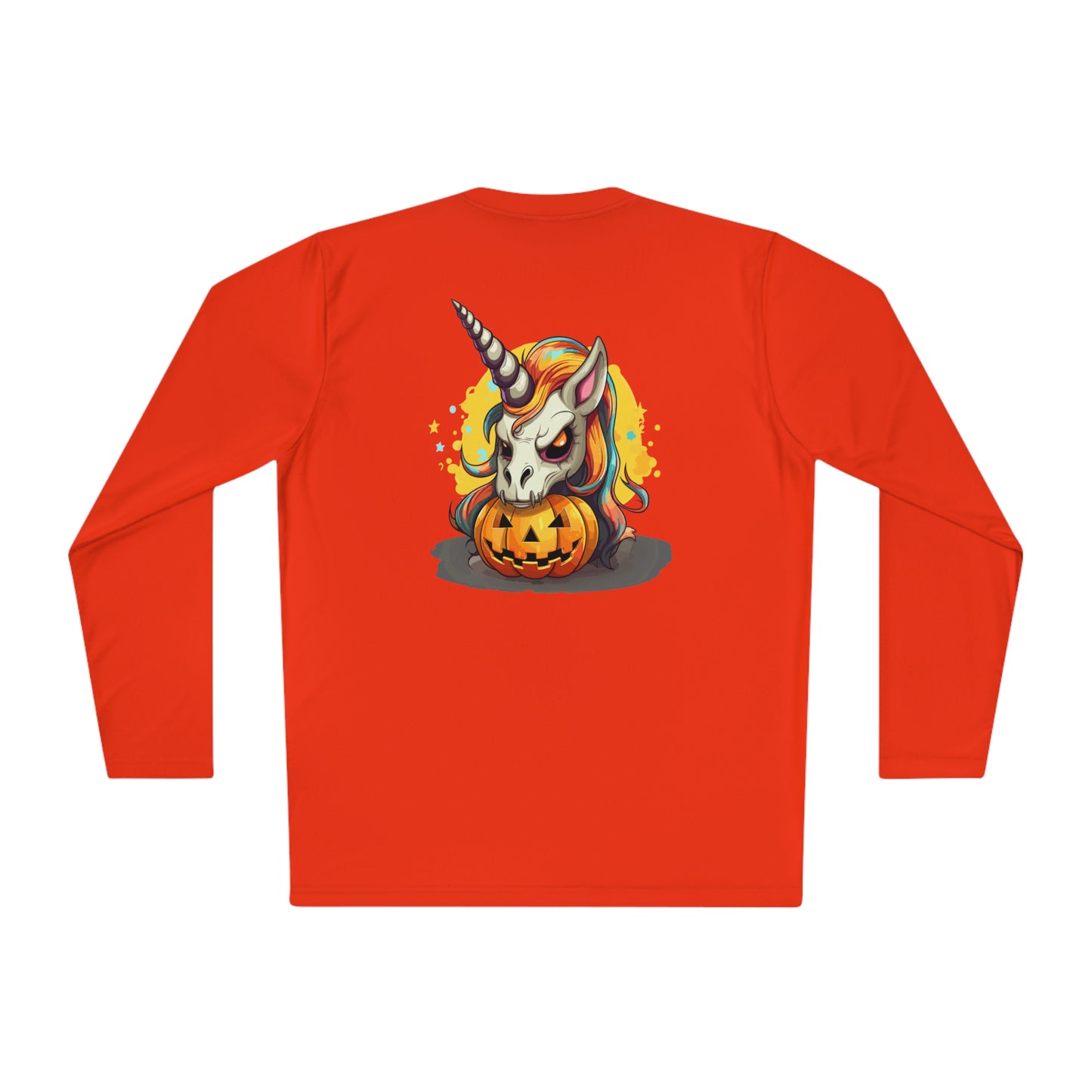 Halloween Scary Unicorn Unisex Lightweight Long Sleeve Tee