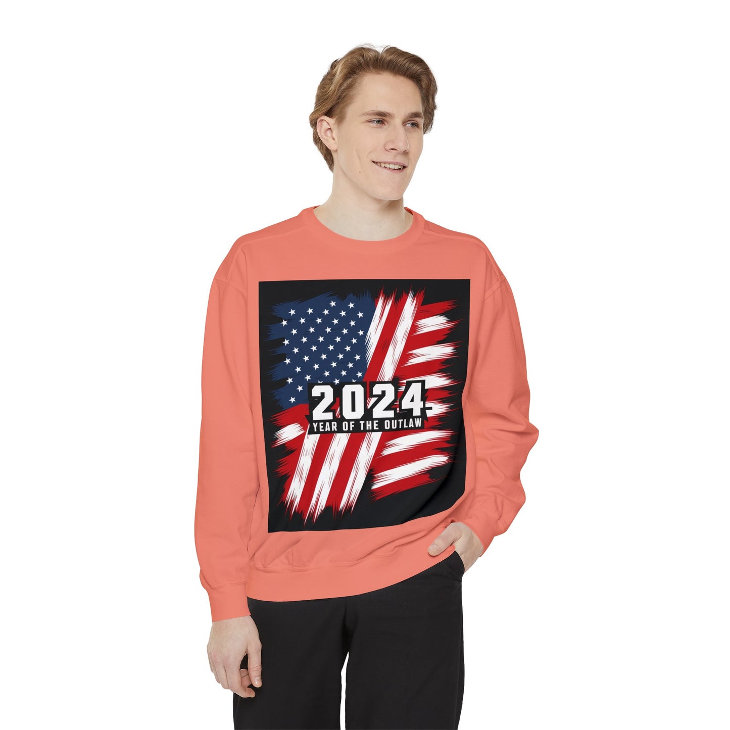 2024 Year of the Outlaw Unisex Garment-Dyed Sweatshirt