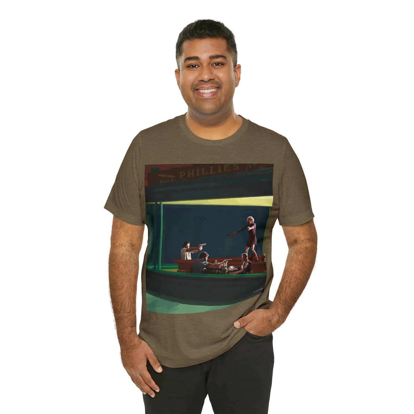 Pulp Nighthawks Whimsical T- Shirt