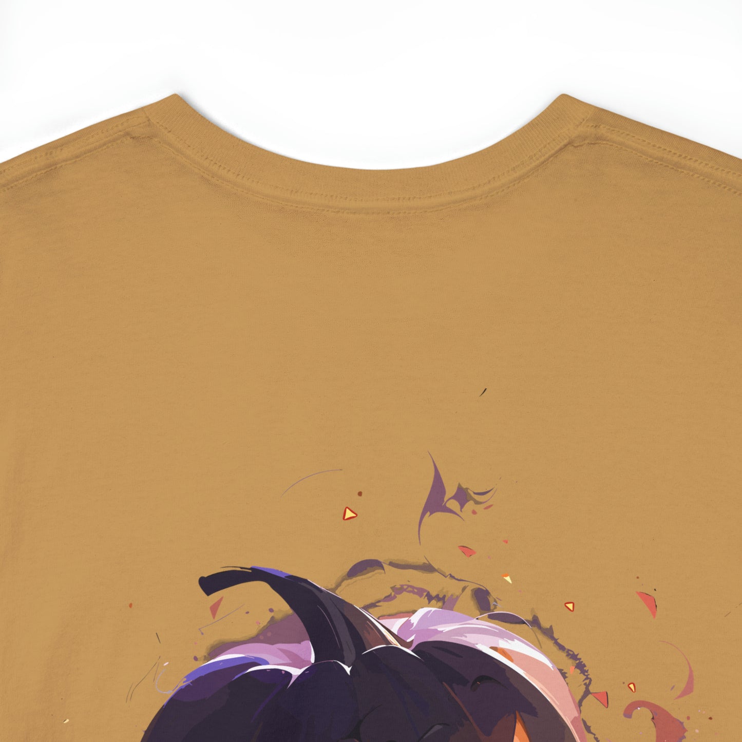 Halloween Scary Pumpkin Unisex Heavy Cotton Tee