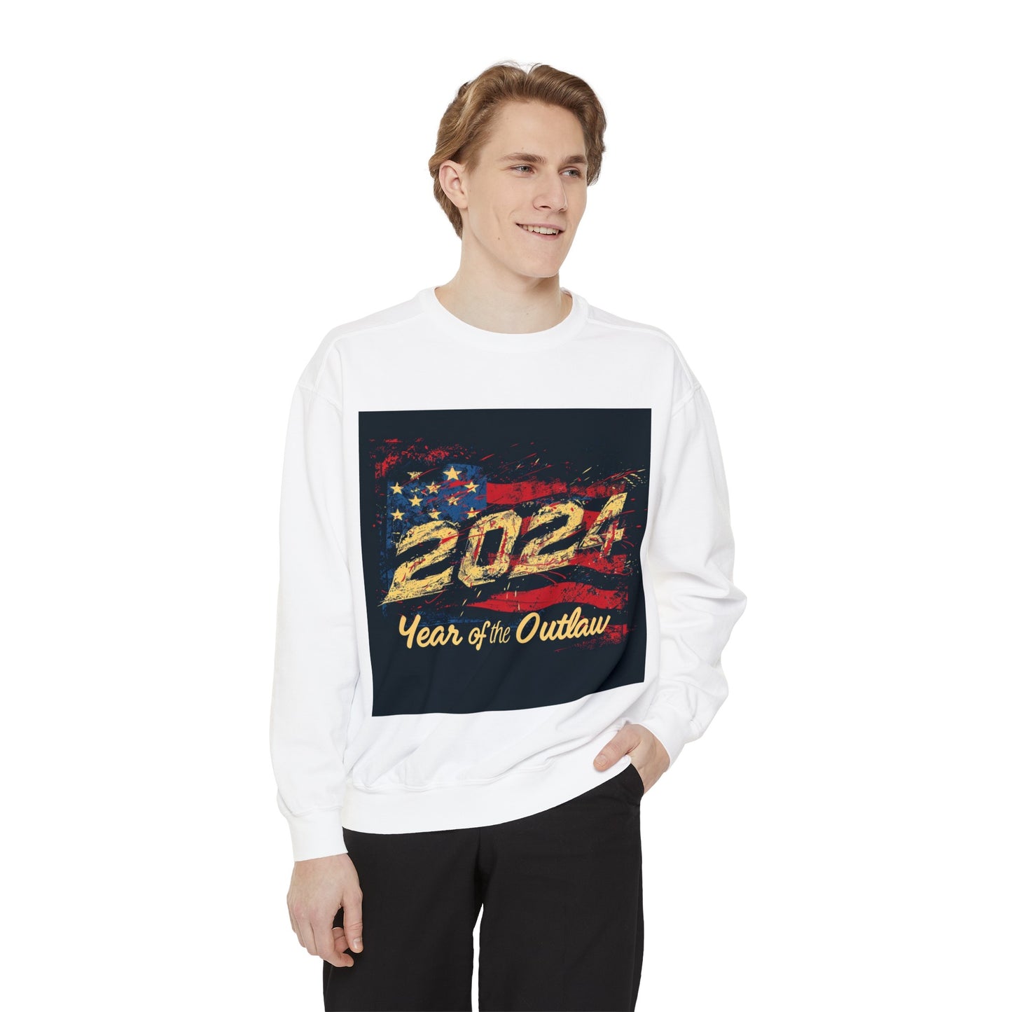 2024 Year of the Outlaw Unisex Garment-Dyed Sweatshirt