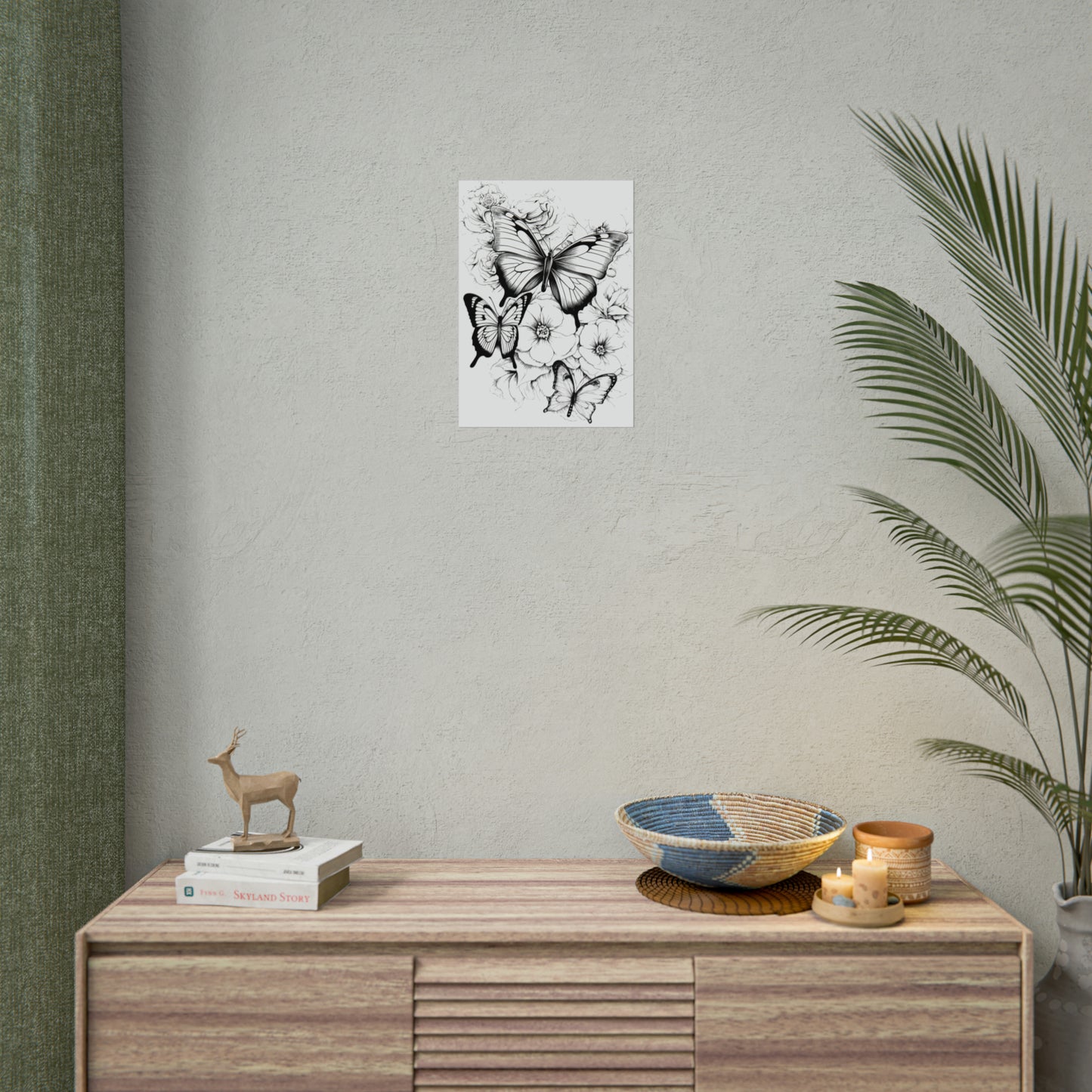 Butterfly Coloring Art Posters