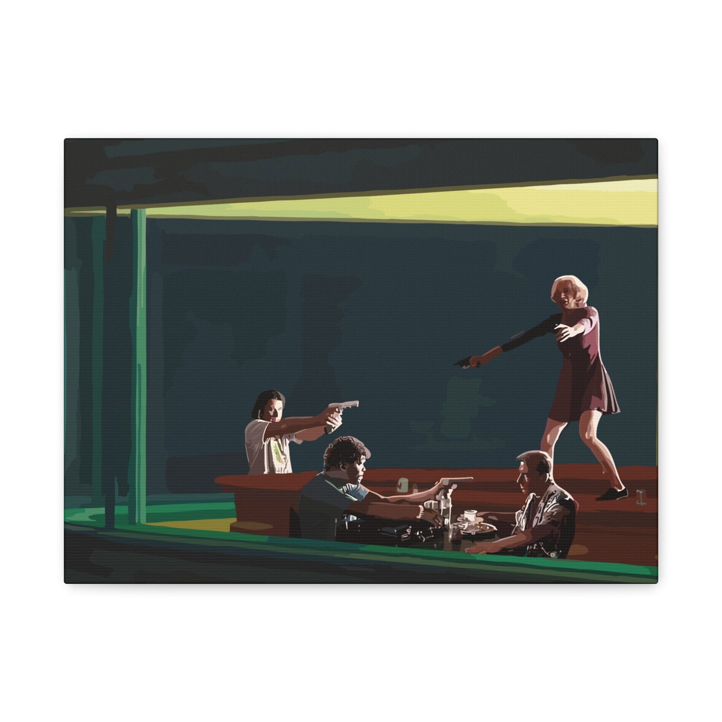 Pulp Nighthawks Canvas Gallery Wraps