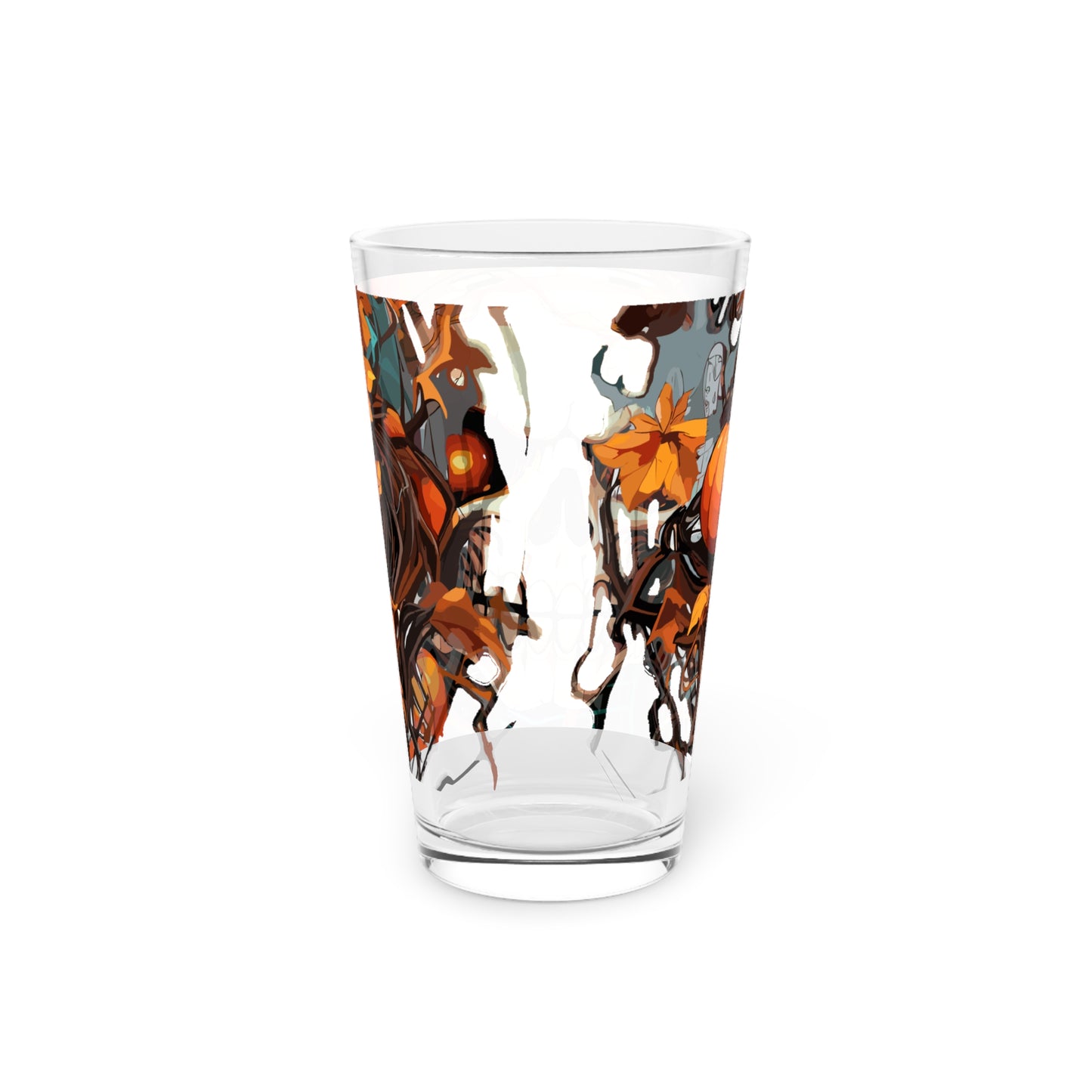 Halloween Scary Pumpkin Pint Glass, 16oz