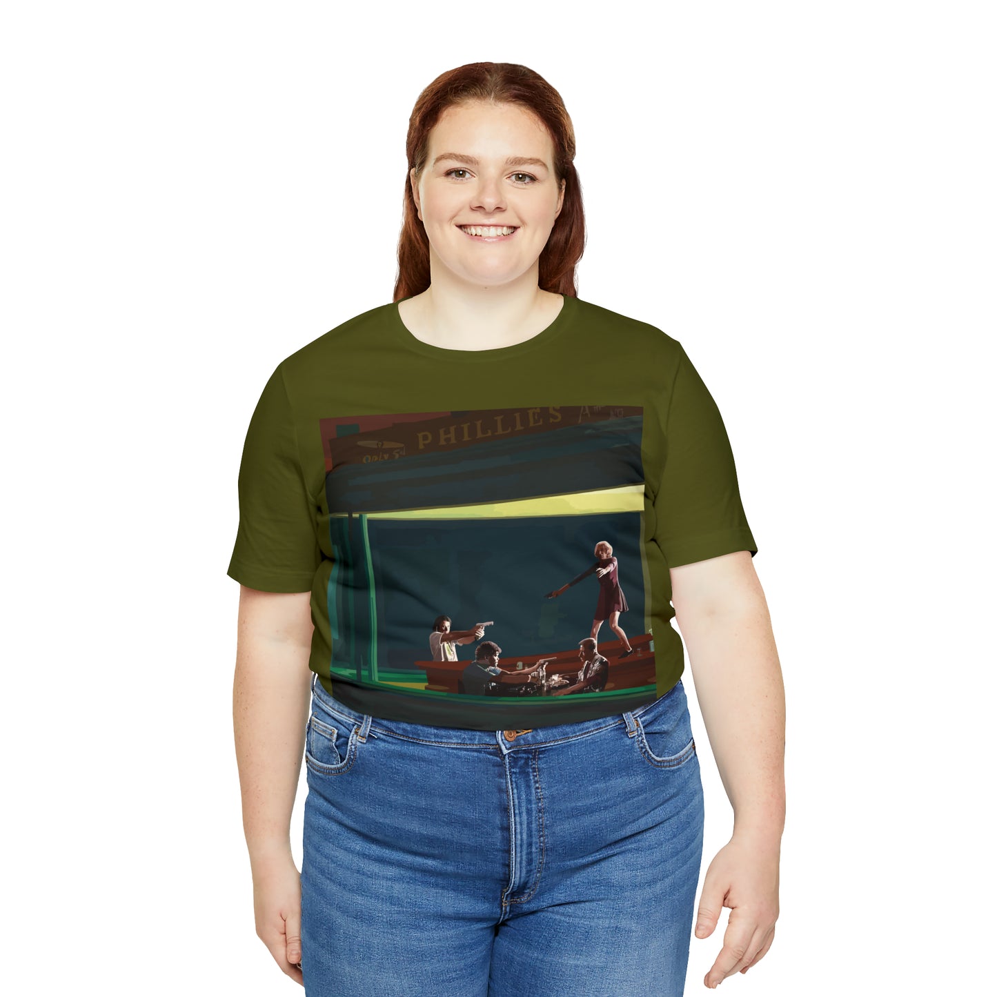 Pulp Nighthawks Whimsical T- Shirt