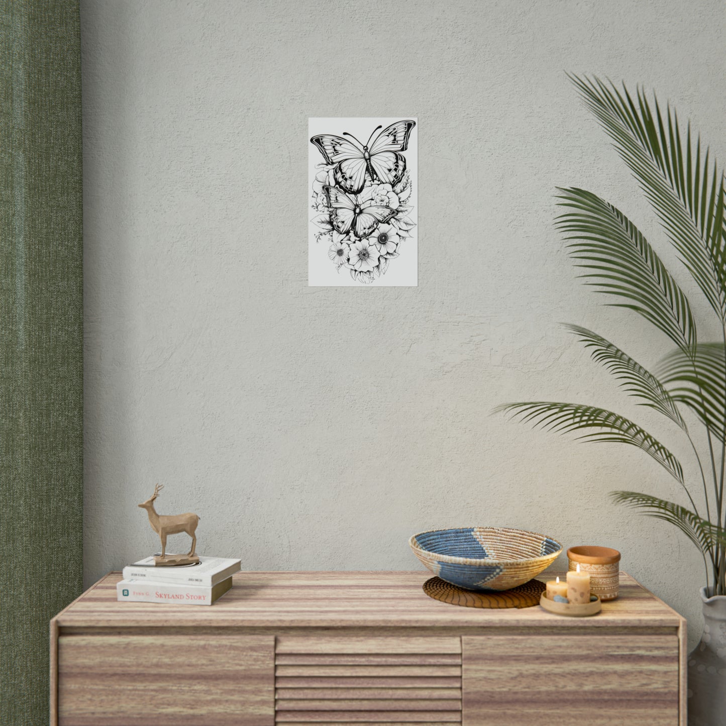 Butterfly Coloring Art Posters