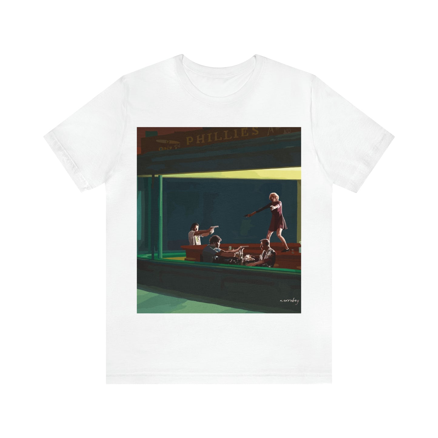 Pulp Nighthawks Whimsical T- Shirt