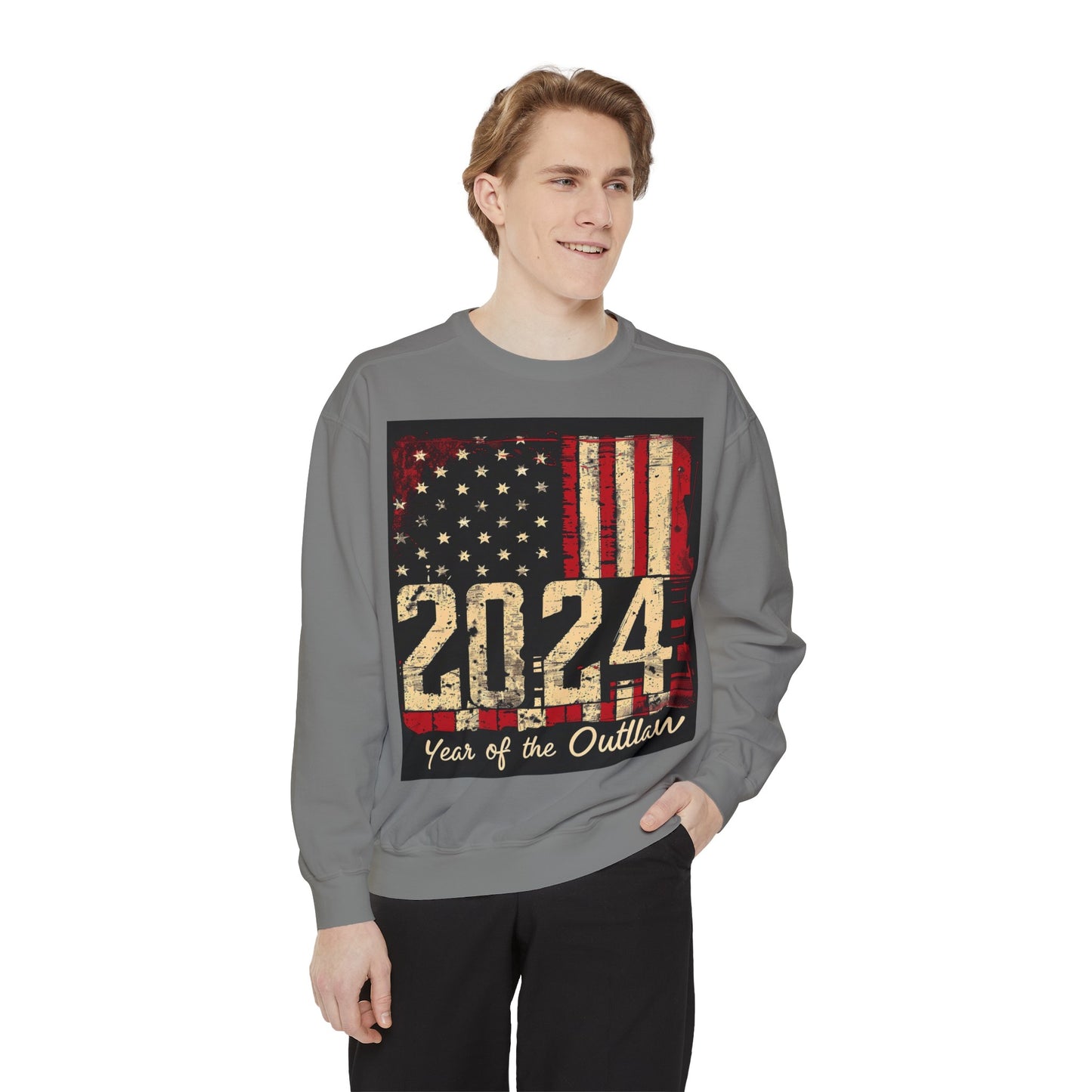 2024 Year of the Outlaw Unisex Garment-Dyed Sweatshirt