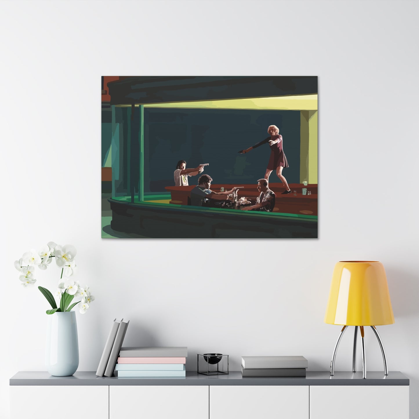 Pulp Nighthawks Canvas Gallery Wraps