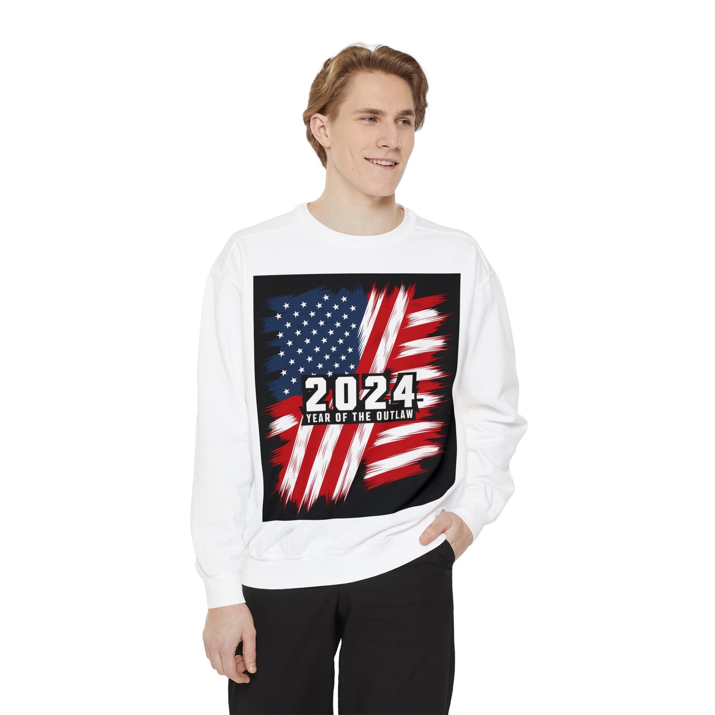 2024 Year of the Outlaw Unisex Garment-Dyed Sweatshirt