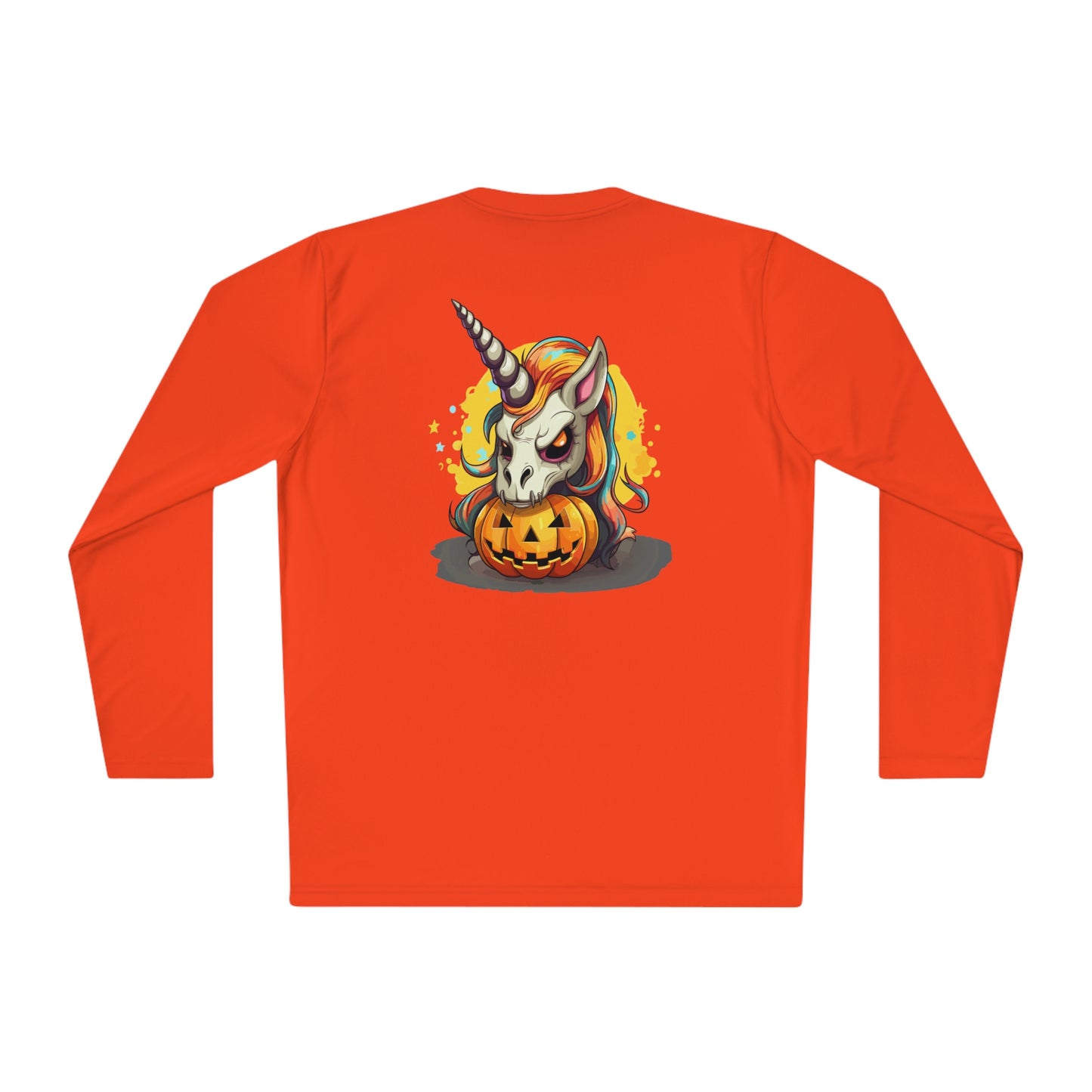 Halloween Scary Unicorn Unisex Lightweight Long Sleeve Tee