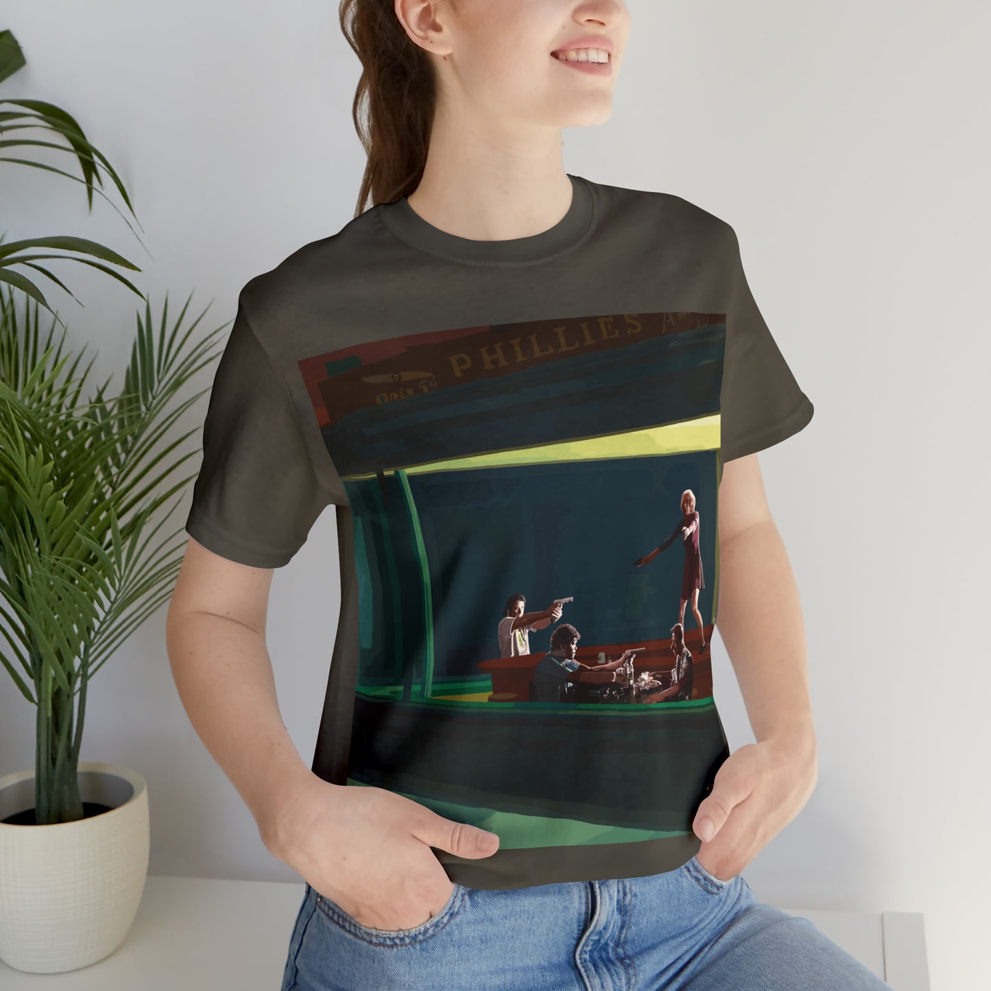 Pulp Nighthawks Whimsical T- Shirt