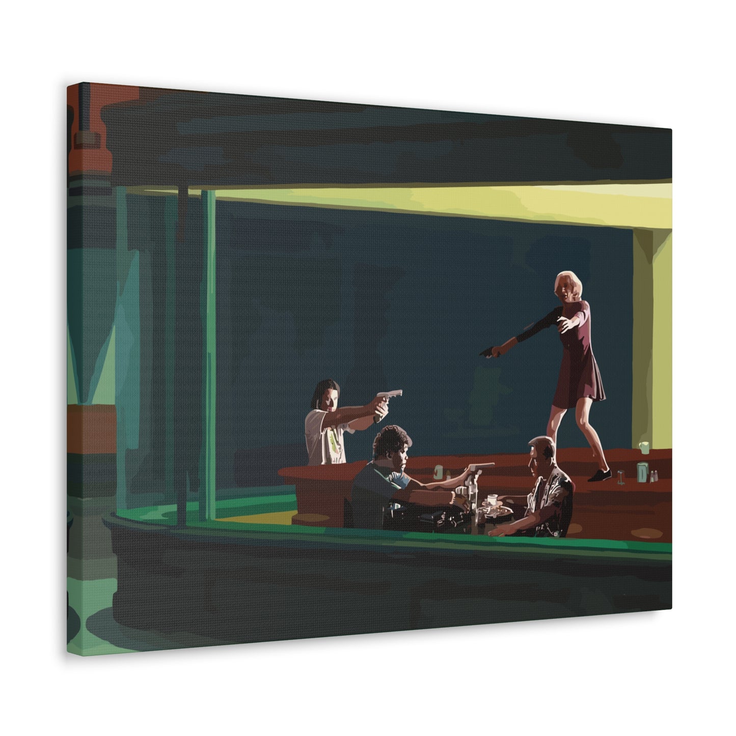 Pulp Nighthawks Canvas Gallery Wraps