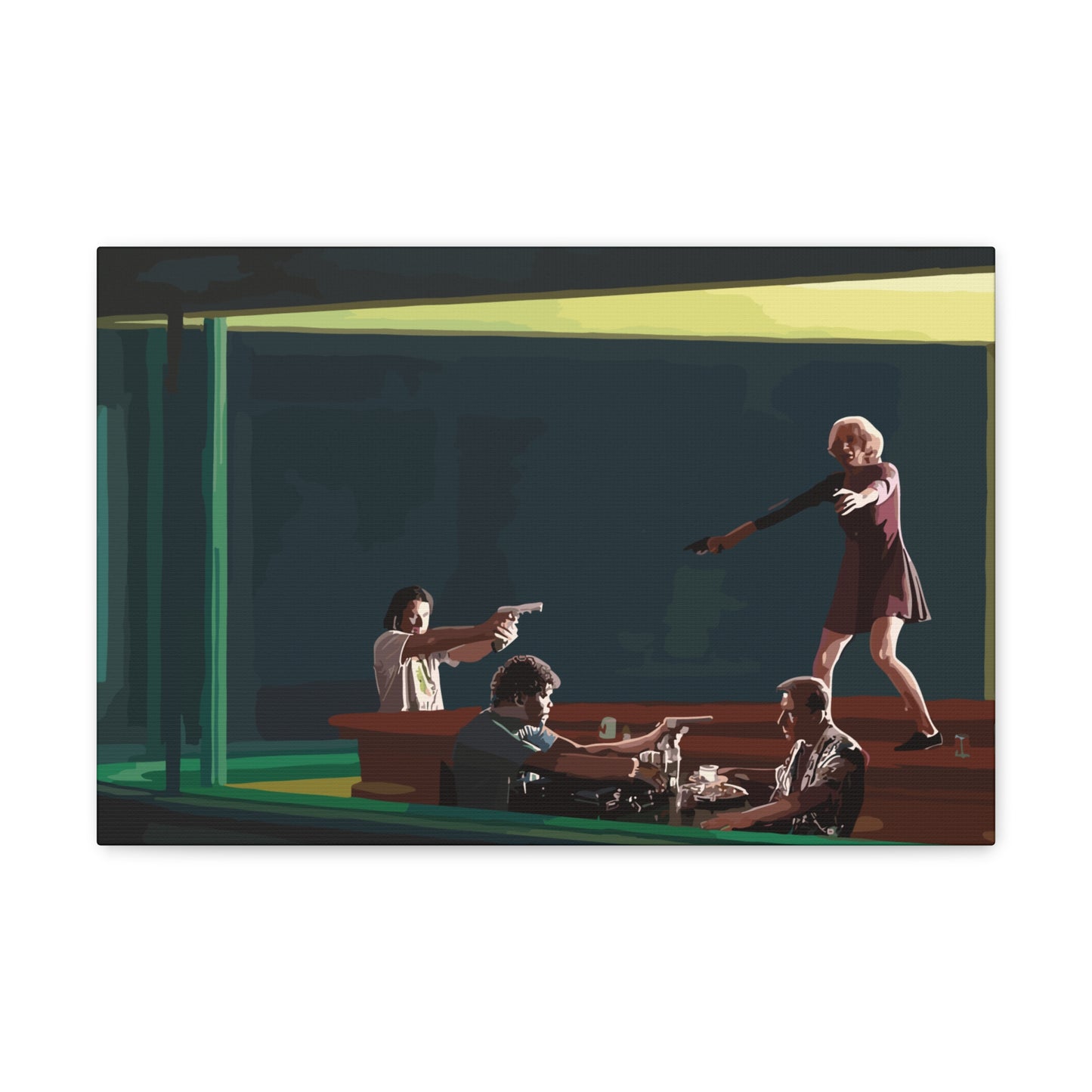 Pulp Nighthawks Canvas Gallery Wraps