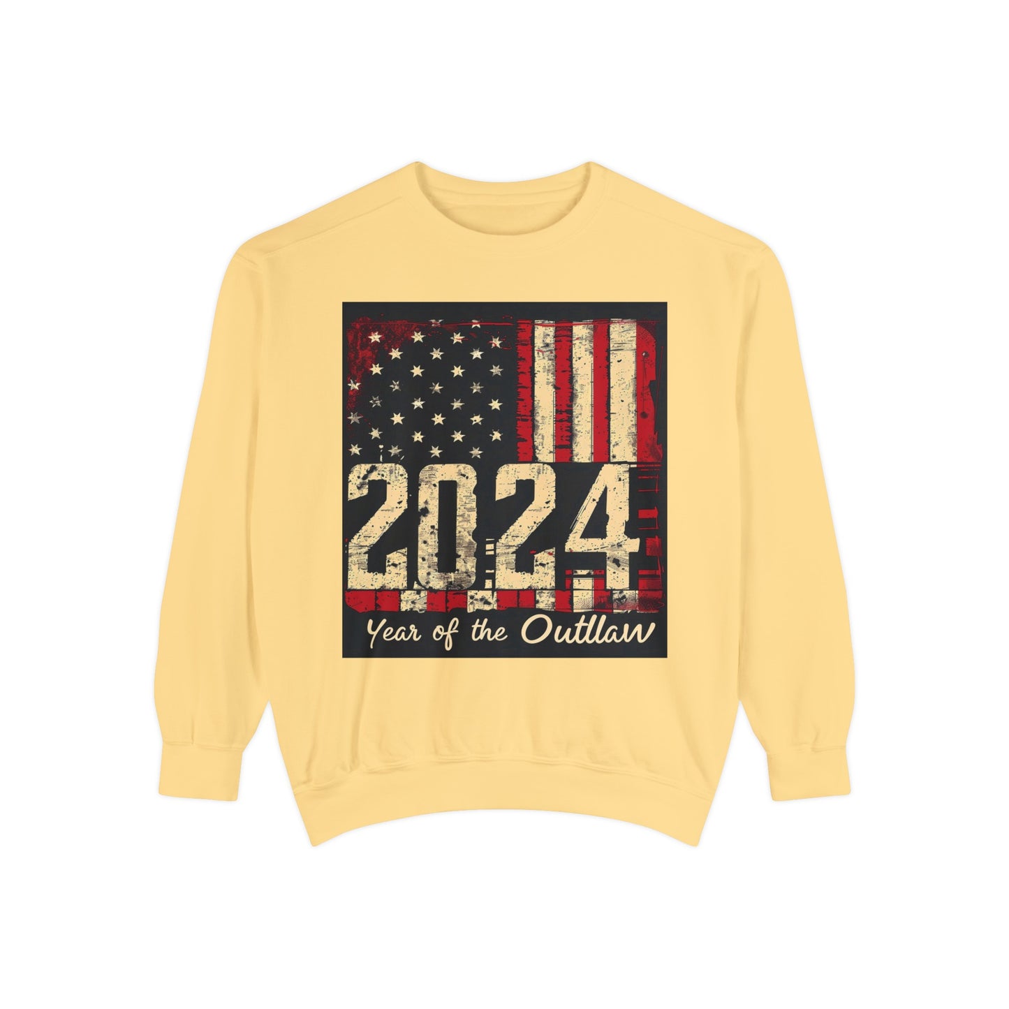 2024 Year of the Outlaw Unisex Garment-Dyed Sweatshirt