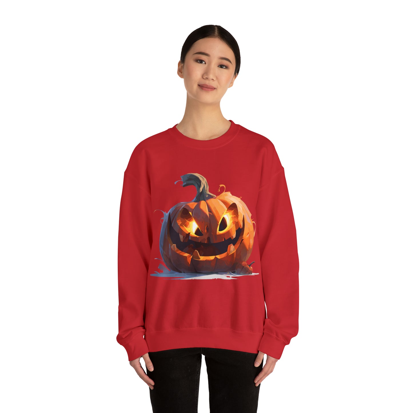 Halloween Pumpkin Crewneck Sweatshirt