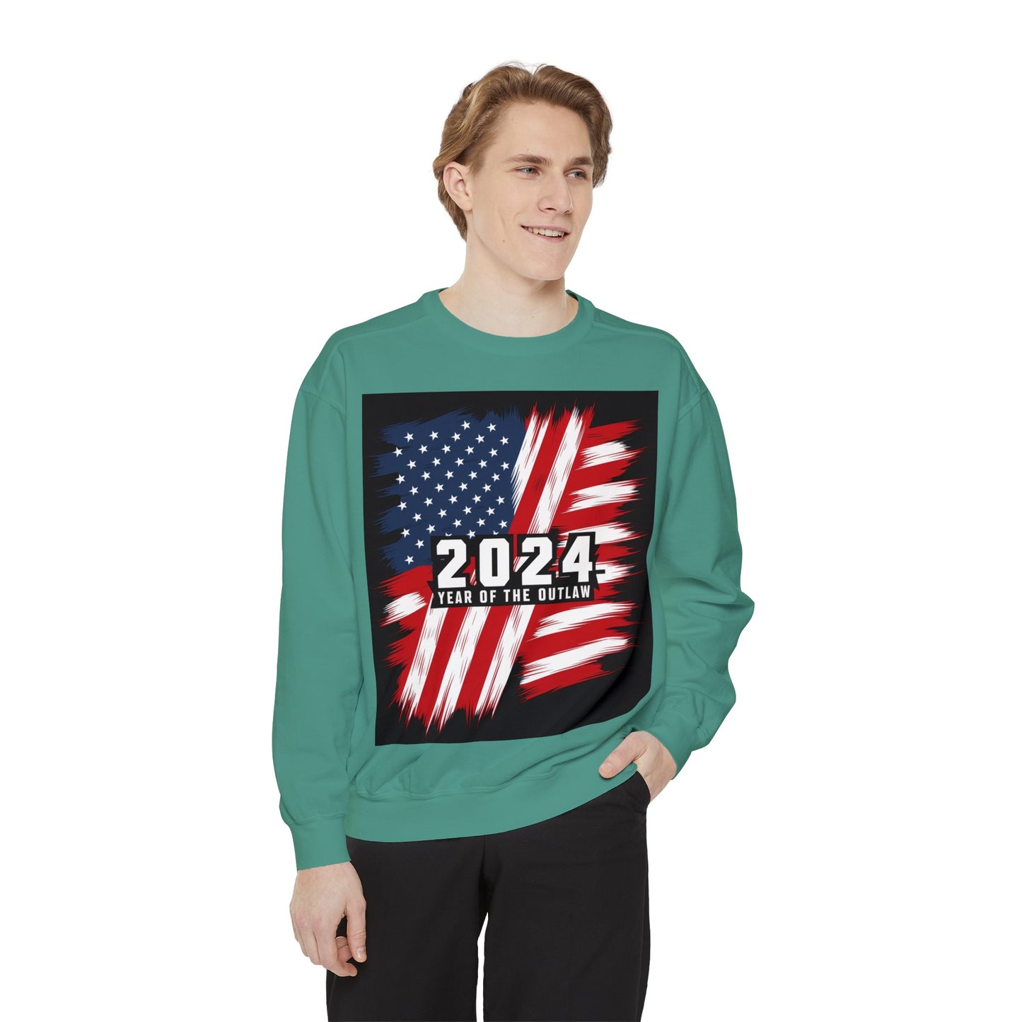 2024 Year of the Outlaw Unisex Garment-Dyed Sweatshirt