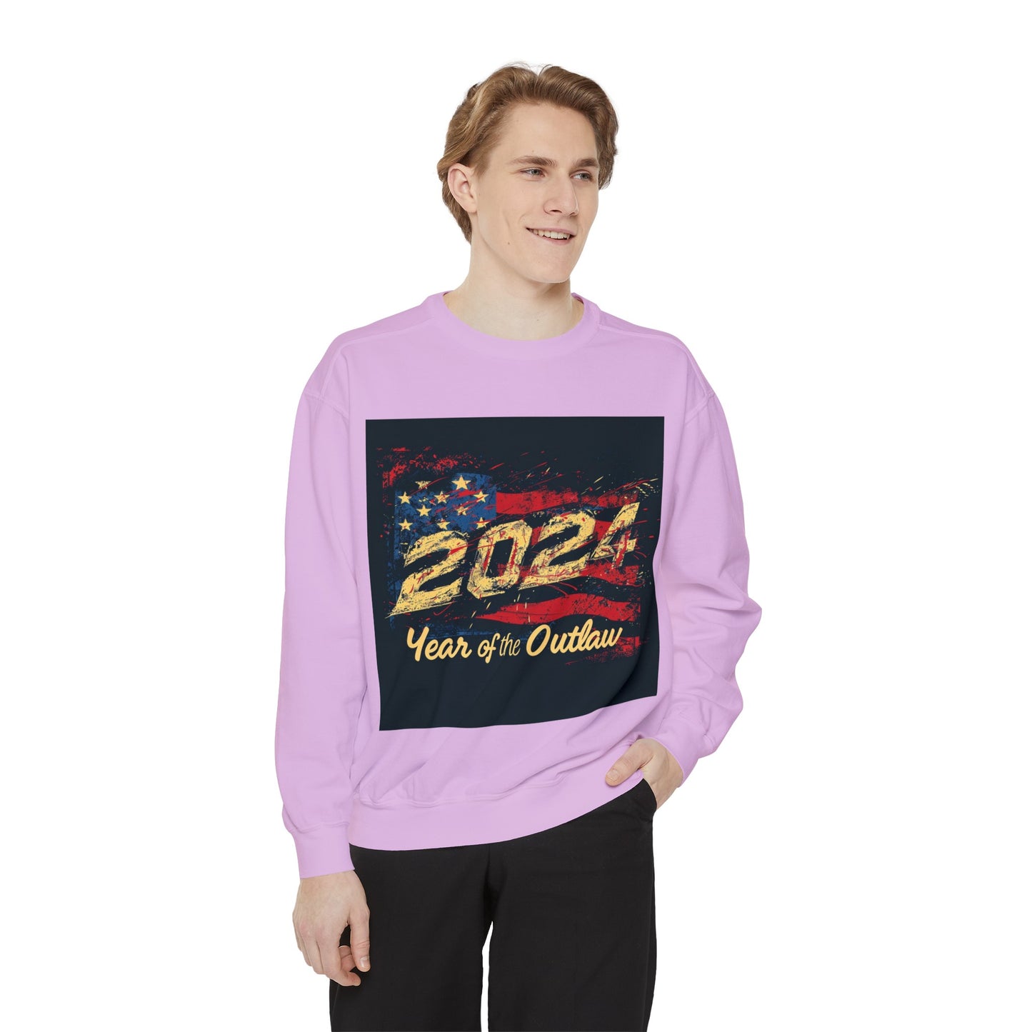 2024 Year of the Outlaw Unisex Garment-Dyed Sweatshirt