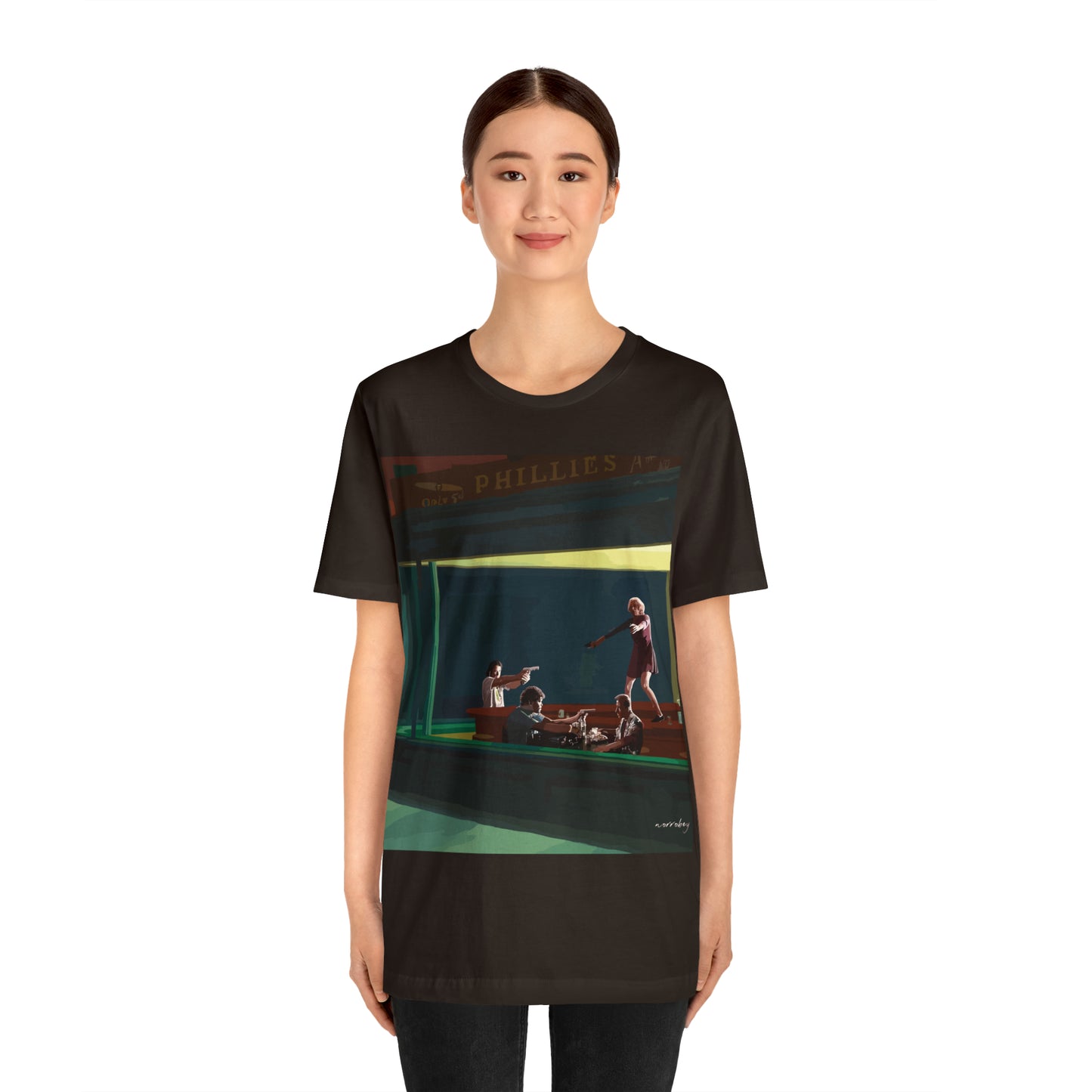 Pulp Nighthawks Whimsical T- Shirt