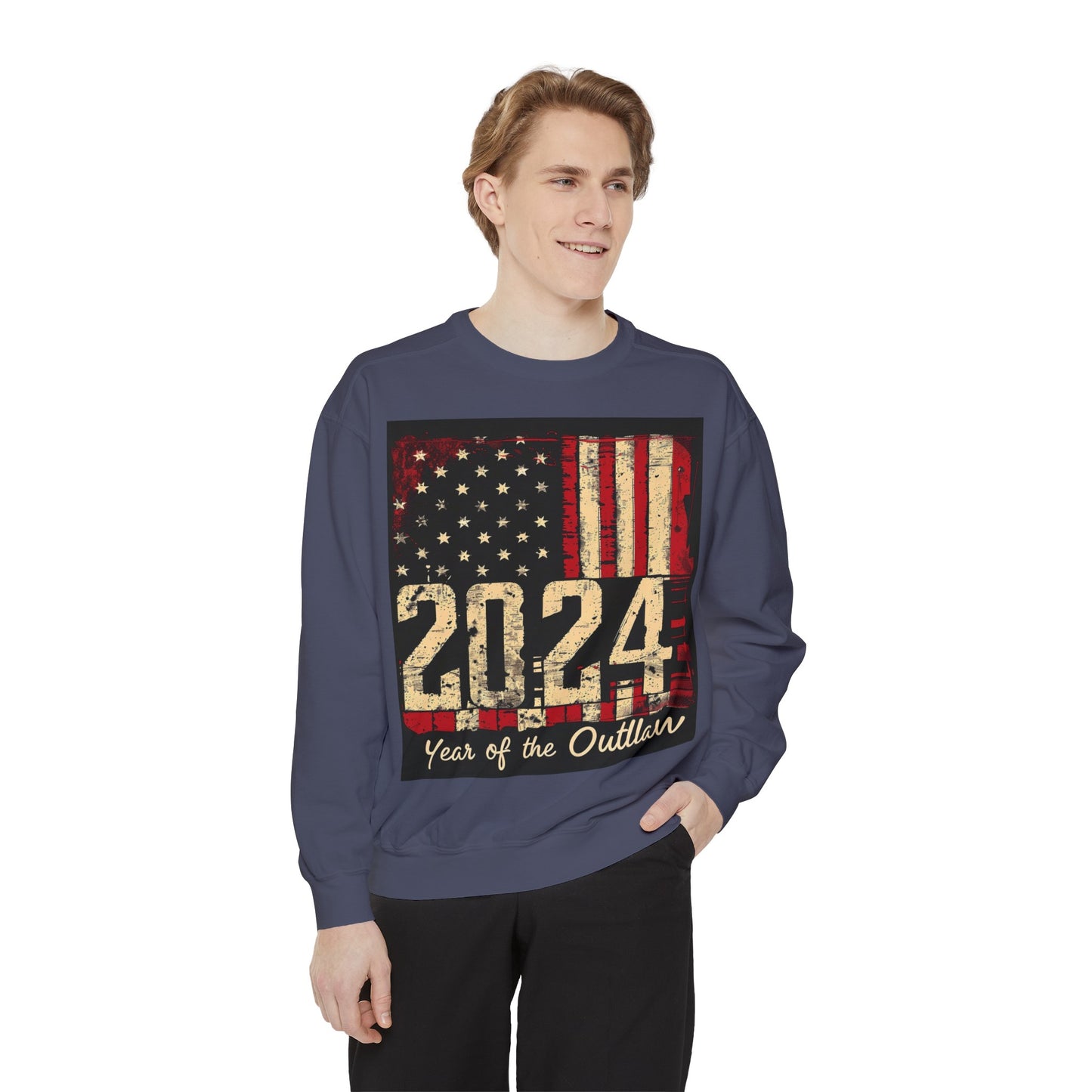 2024 Year of the Outlaw Unisex Garment-Dyed Sweatshirt