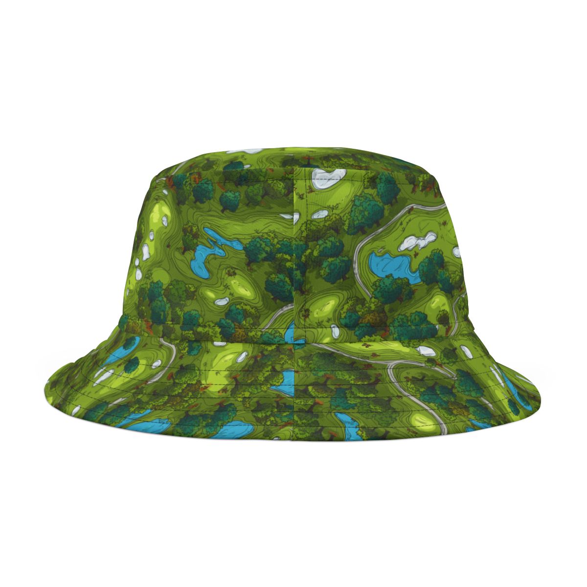 Golf Course Bucket Hat - Fun Golf Enthusiast Cap
