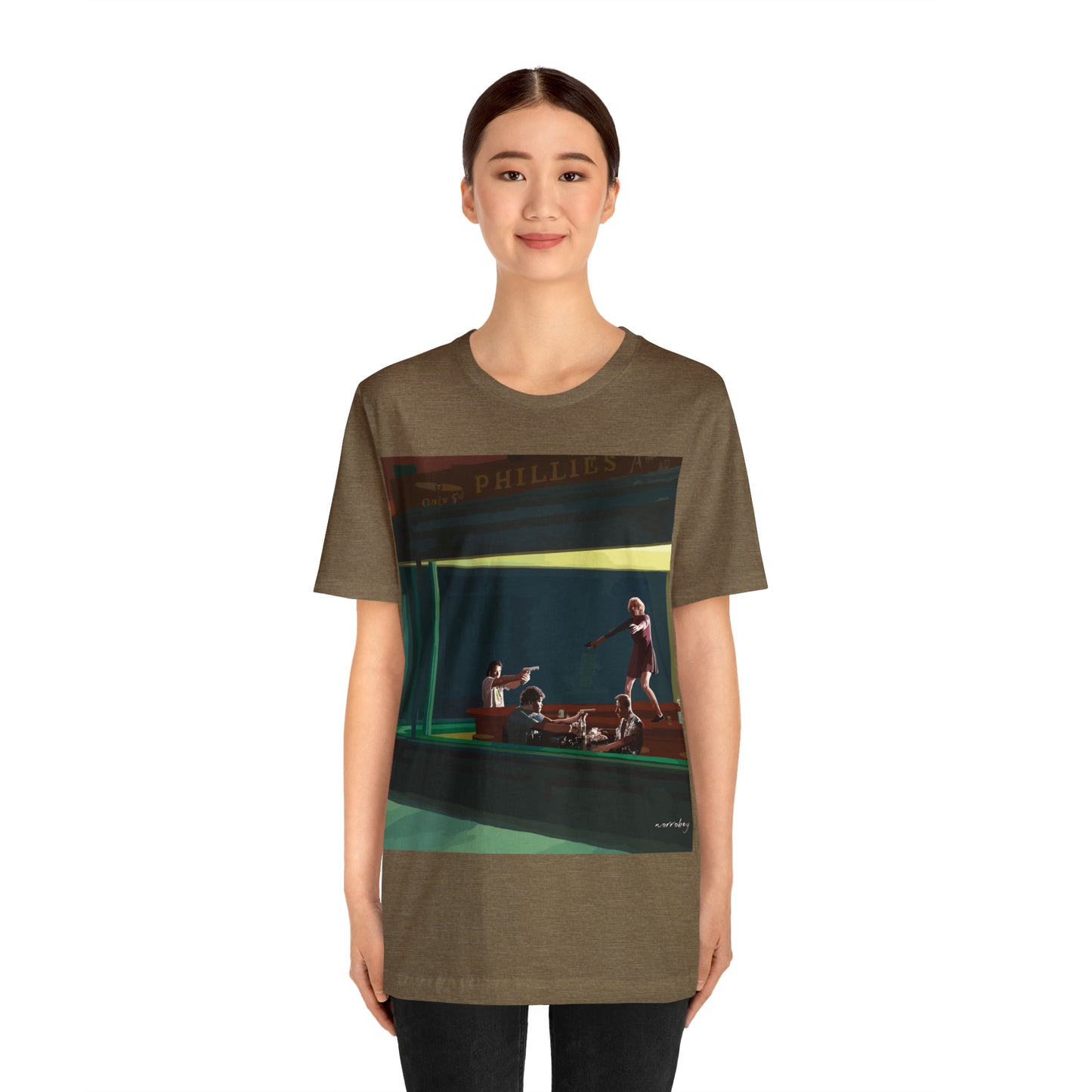 Pulp Nighthawks Whimsical T- Shirt